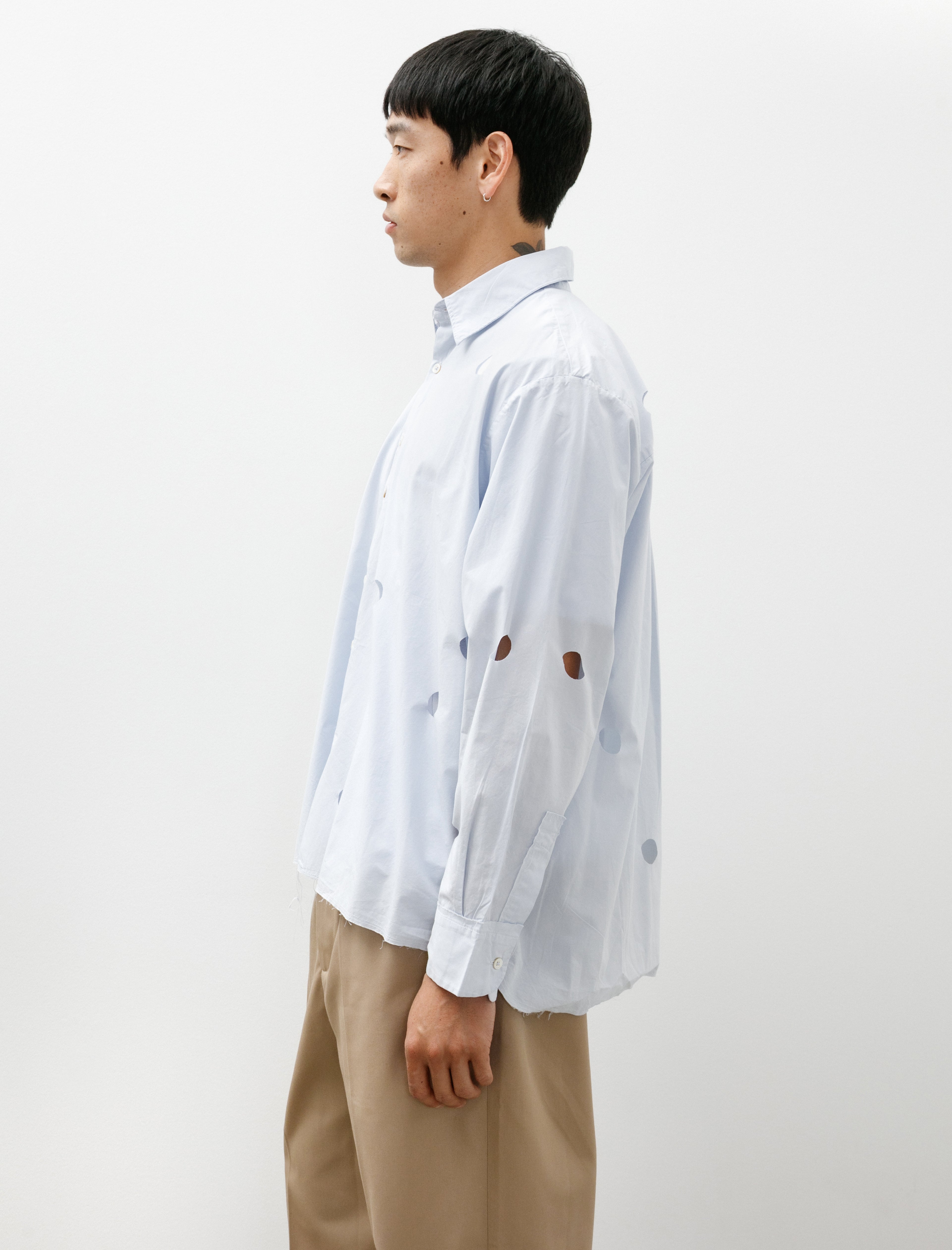 Camiel Fortgens Research Holes Shirt Light Blue Sunfade