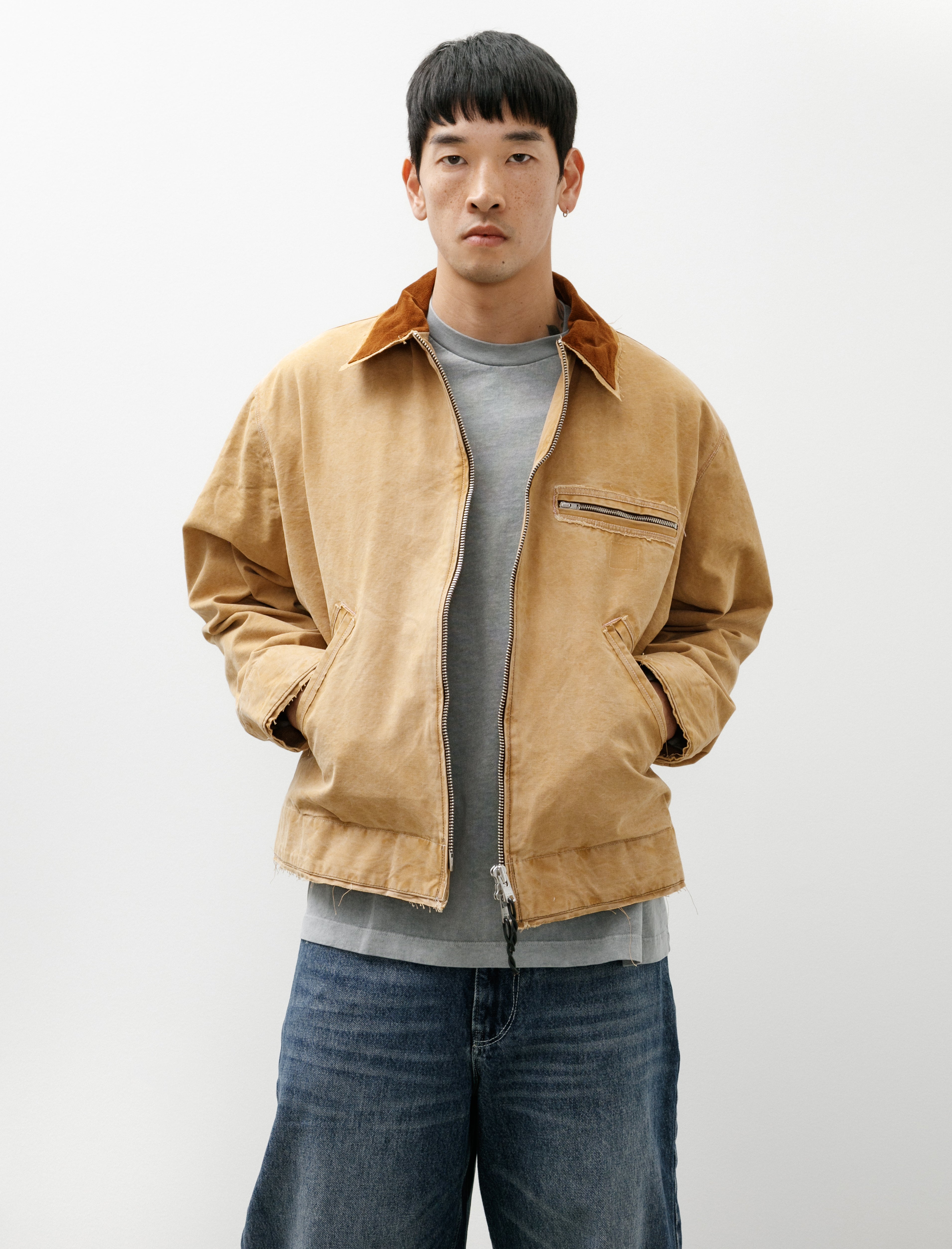 Camiel Fortgens Worker Jacket Sand Vintage Wash – Neighbour