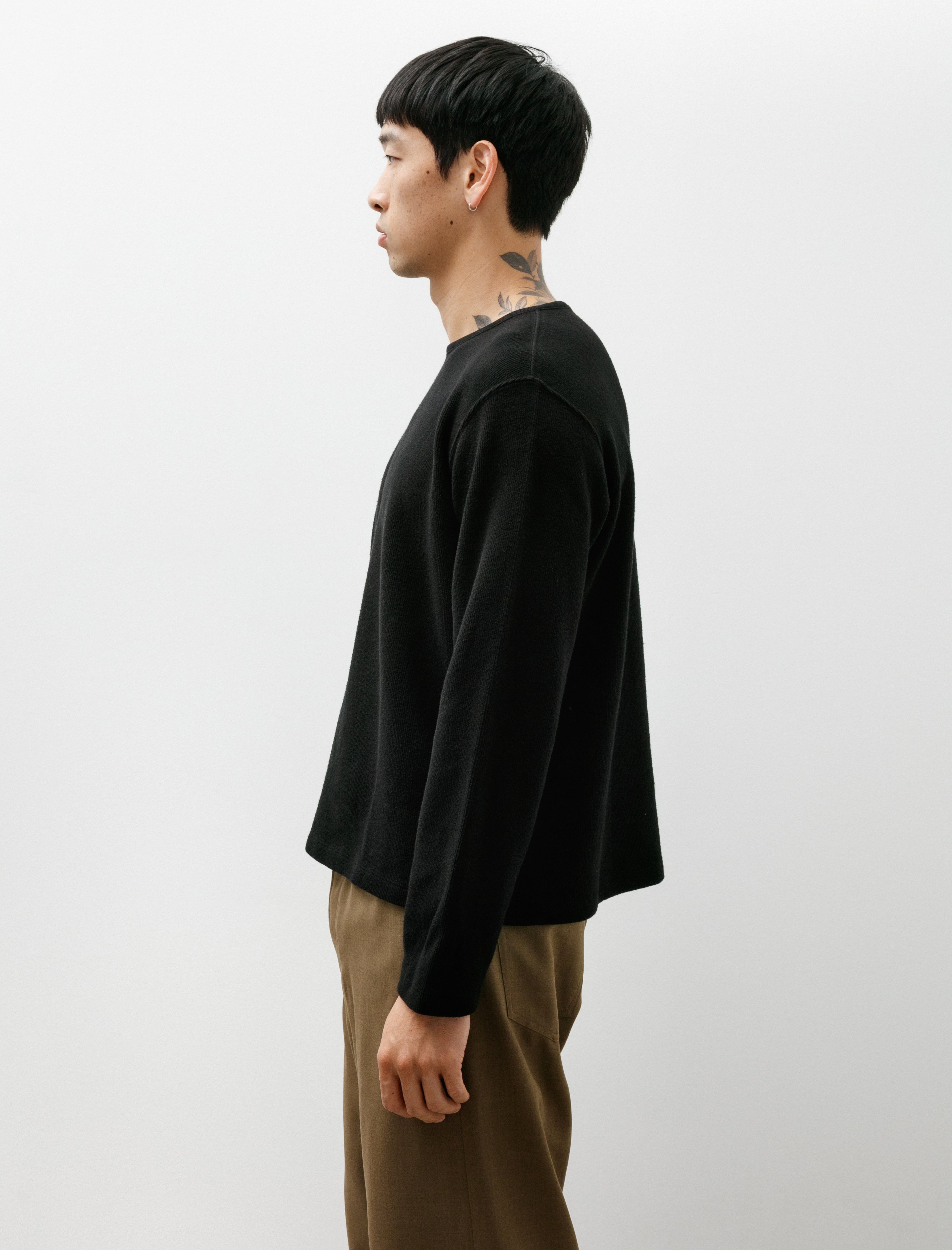 Lady White Co. Ring Sweater Black