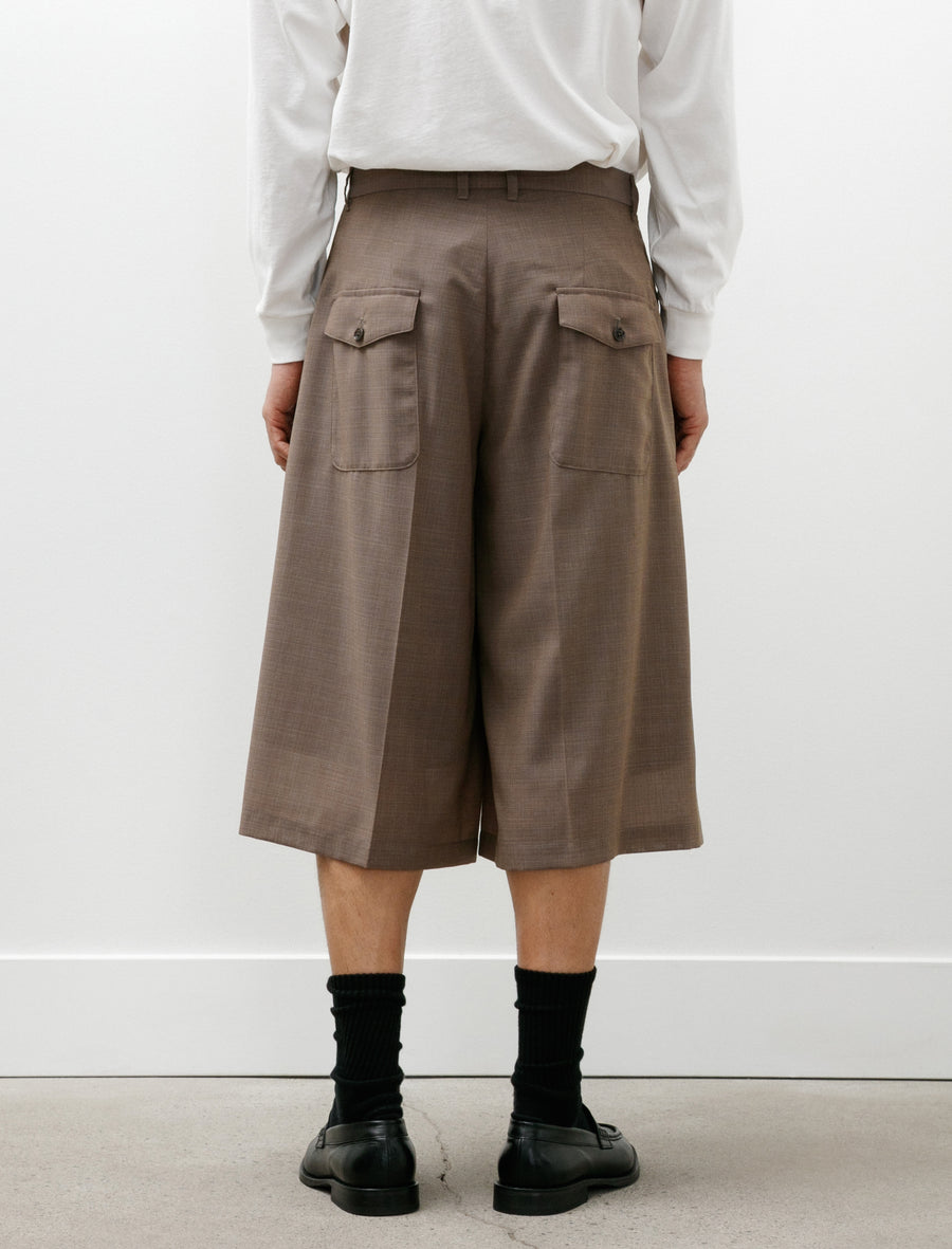Tuck Wide Shorts C Stone - Image 6