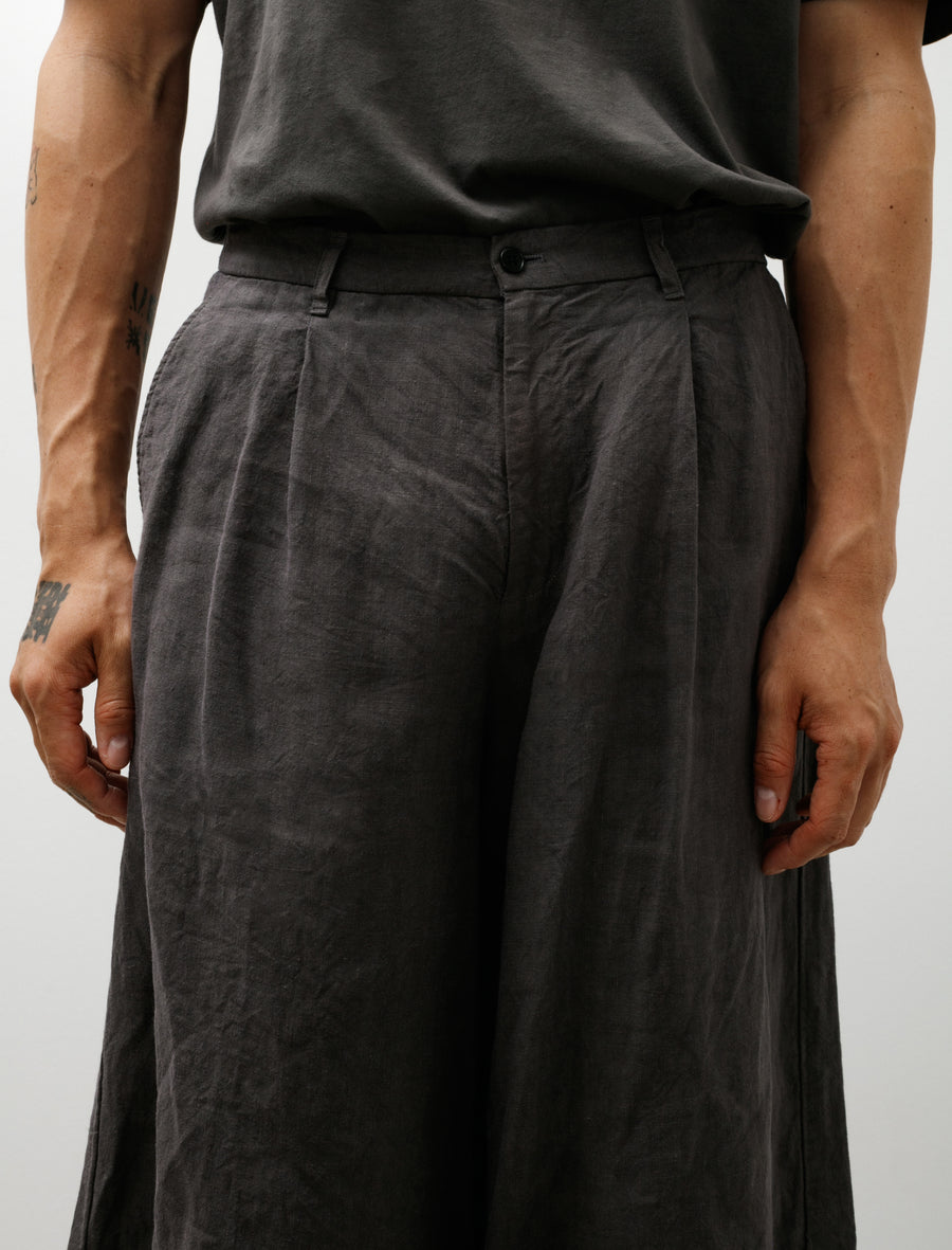 Tuck Wide Shorts B Grey - Image 7