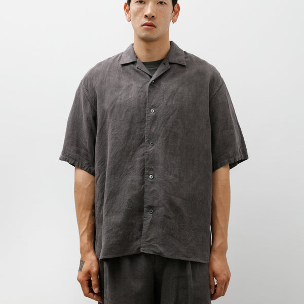 Polyploid Open Collar Shirt B Grey – Neighbour