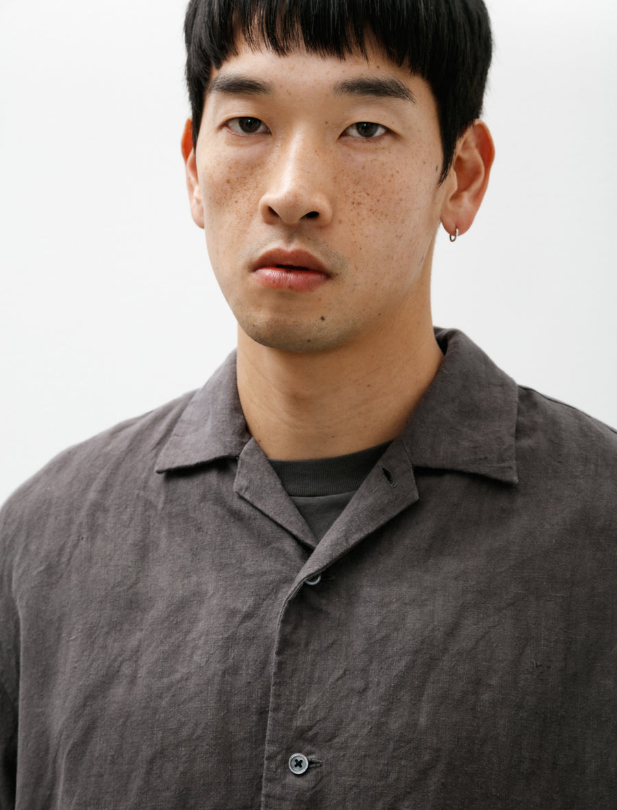 Open Collar Shirt B Grey - Image 4