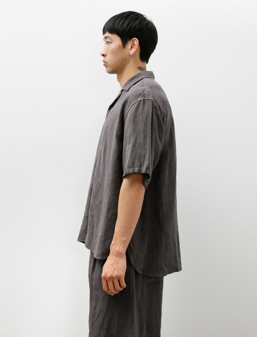 Open Collar Shirt B Grey - Image 3