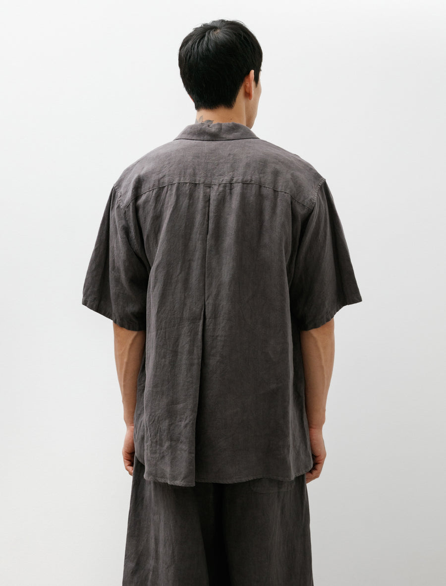 Open Collar Shirt B Grey - Image 2