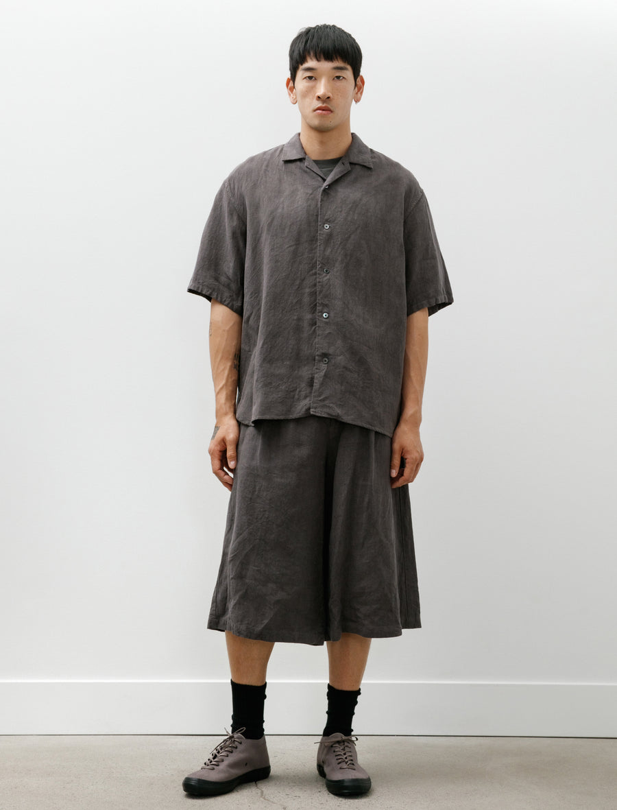 Tuck Wide Shorts B Grey - Image 1