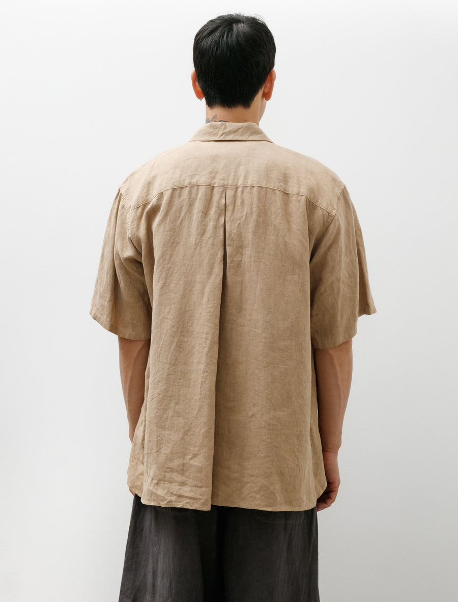 Open Collar Shirt B Beige - Image 2