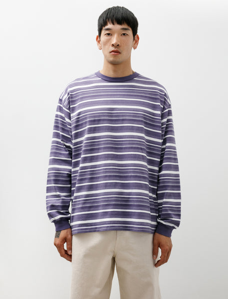 Polyploid Oversize Longsleeve B White Dark Purple – Neighbour