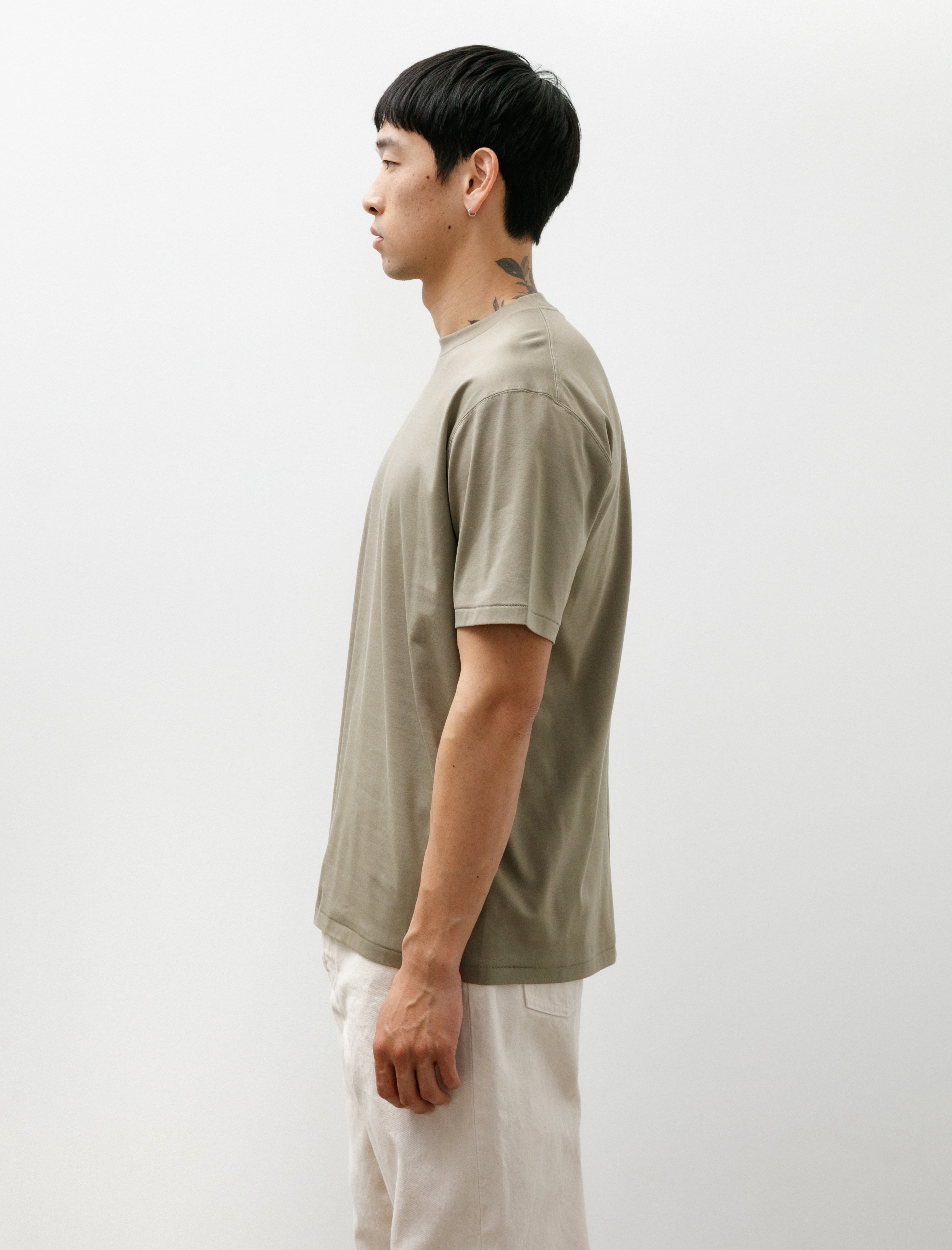 Back Seam T-Shirt C Olive