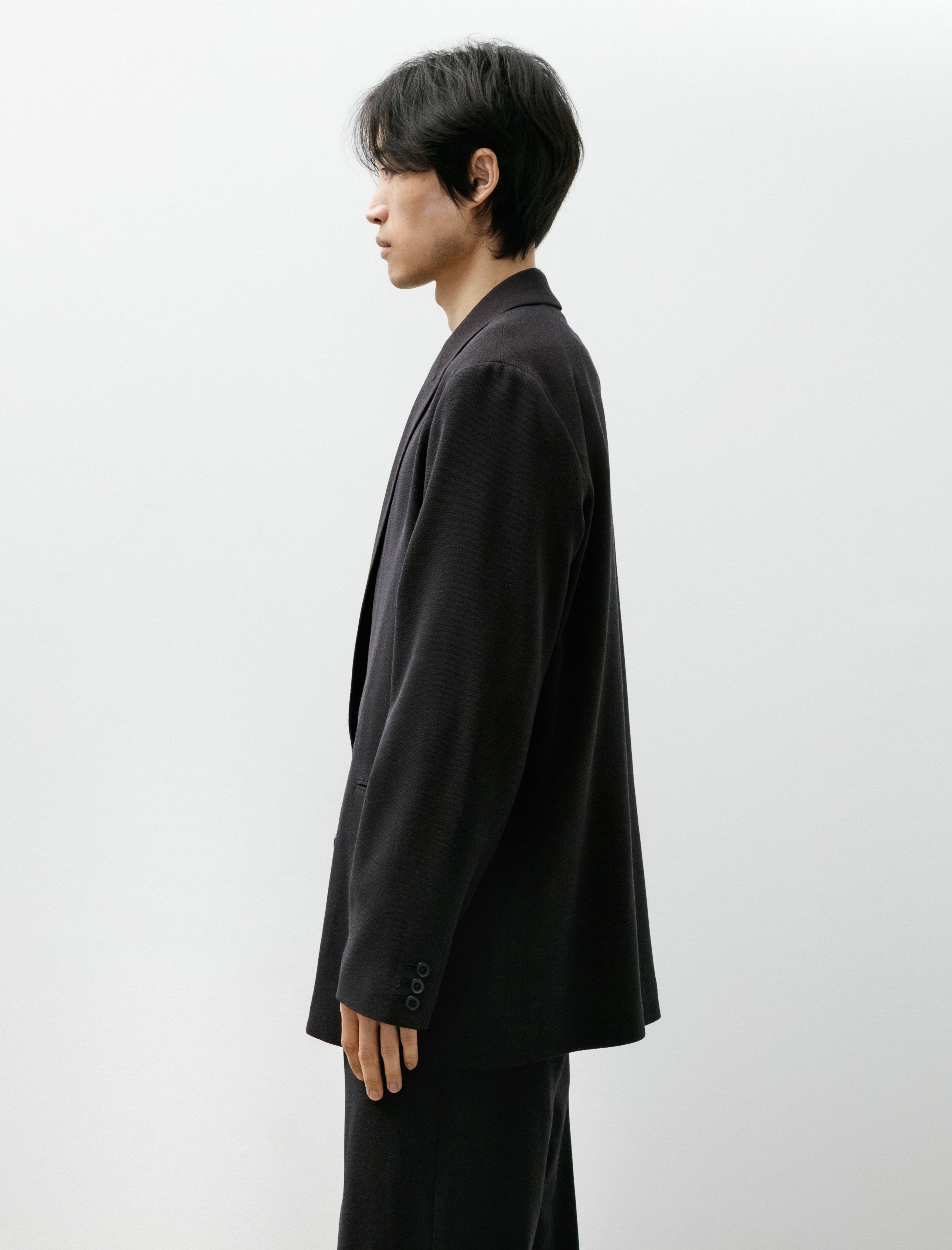 Seya Travel Tailored Jacket Summer Herringbone Mud Indigo