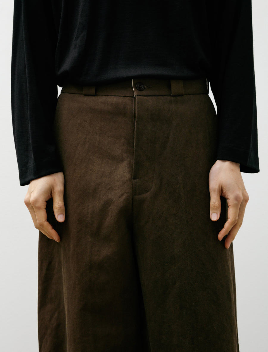 Flat Front Pant Cotton/Washi Canvas Sumi Ink Dye - Image 7