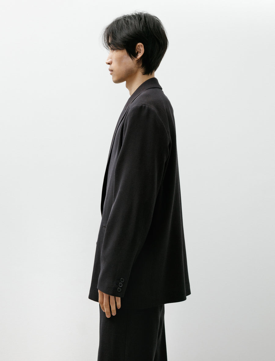 Travel Tailored Jacket Summer Herringbone Mud Indigo - Image 3