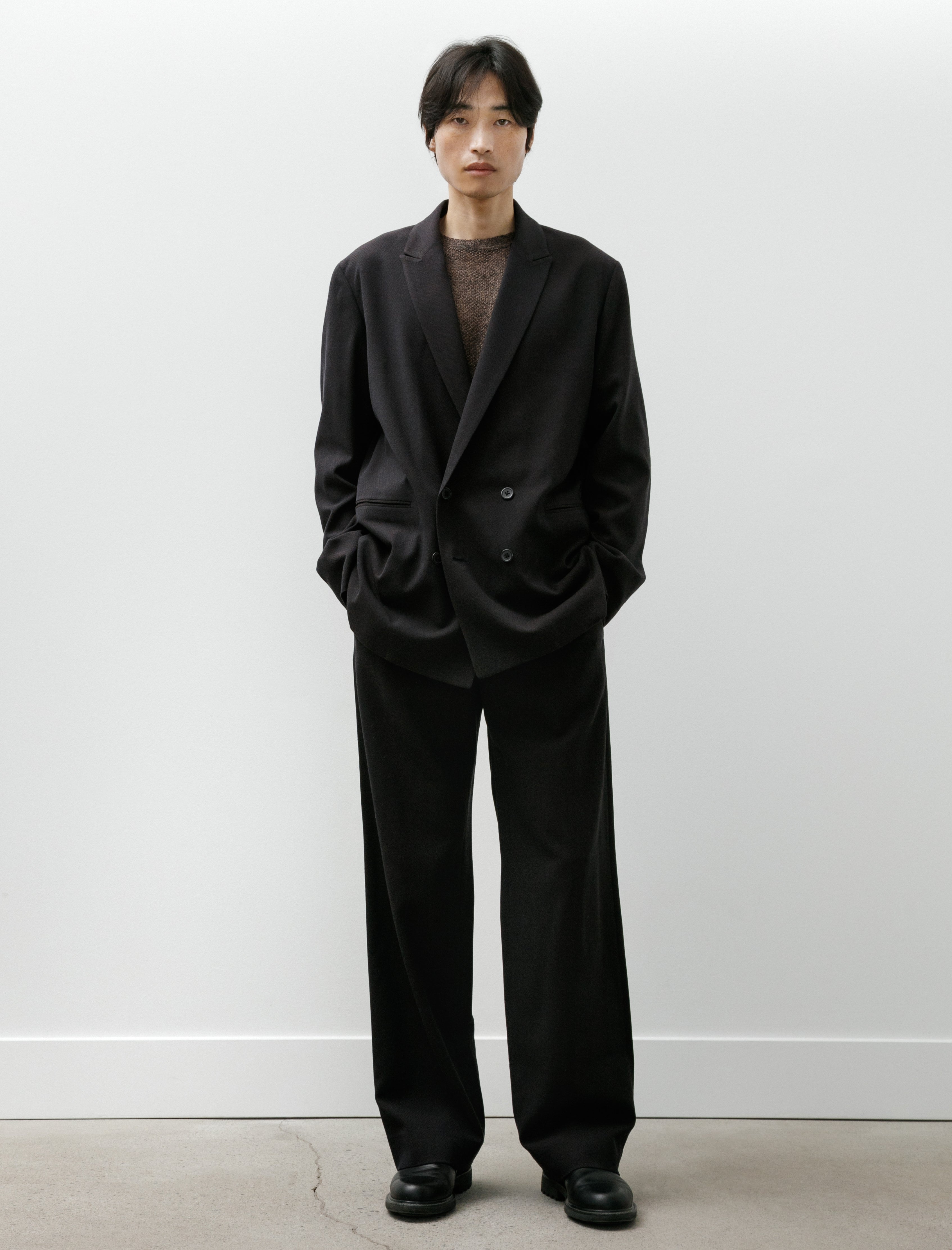 Seya Travel Tailored Jacket Summer Herringbone Mud Indigo
