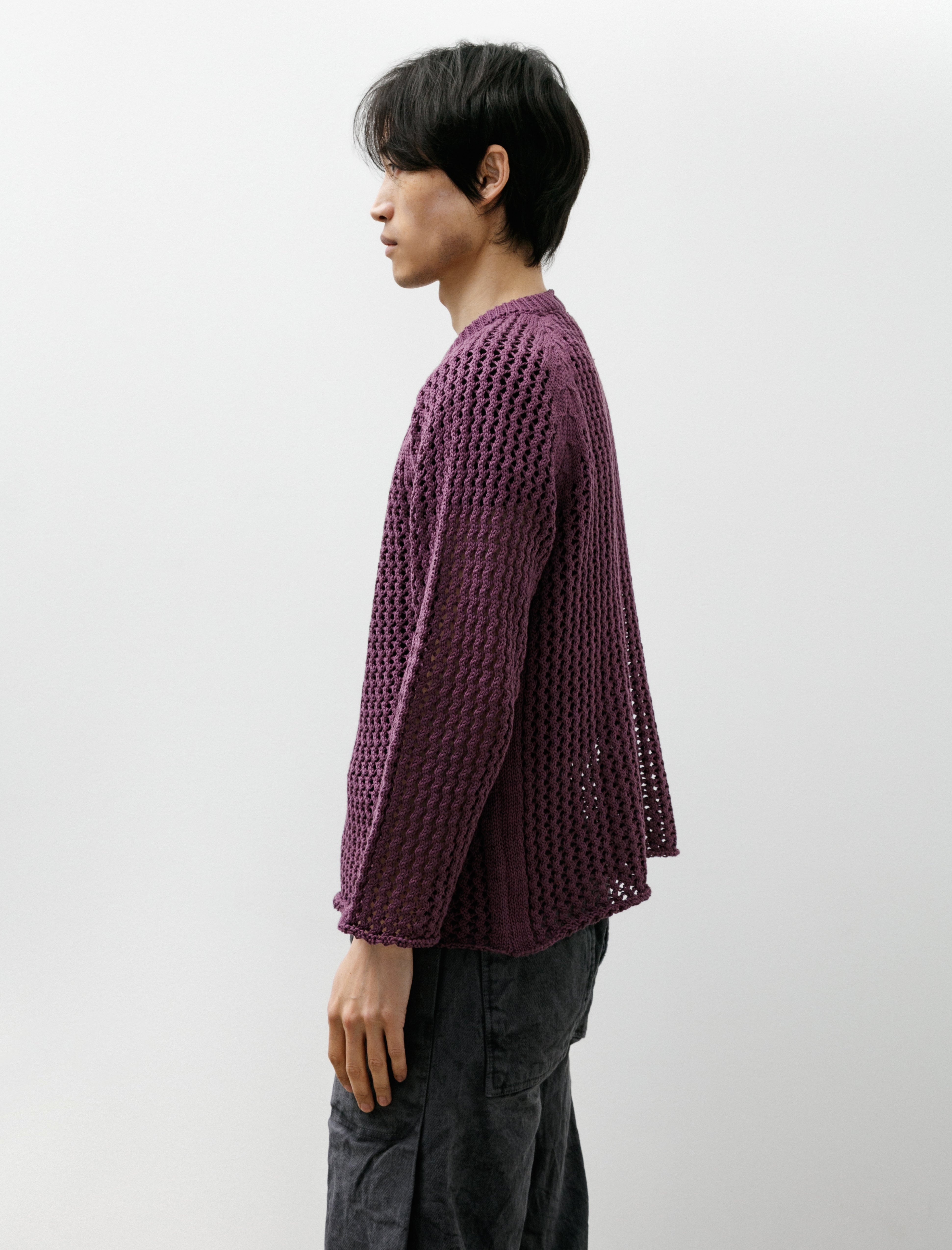 Tender 732 String Pullover Combed Cotton Yarn Purple