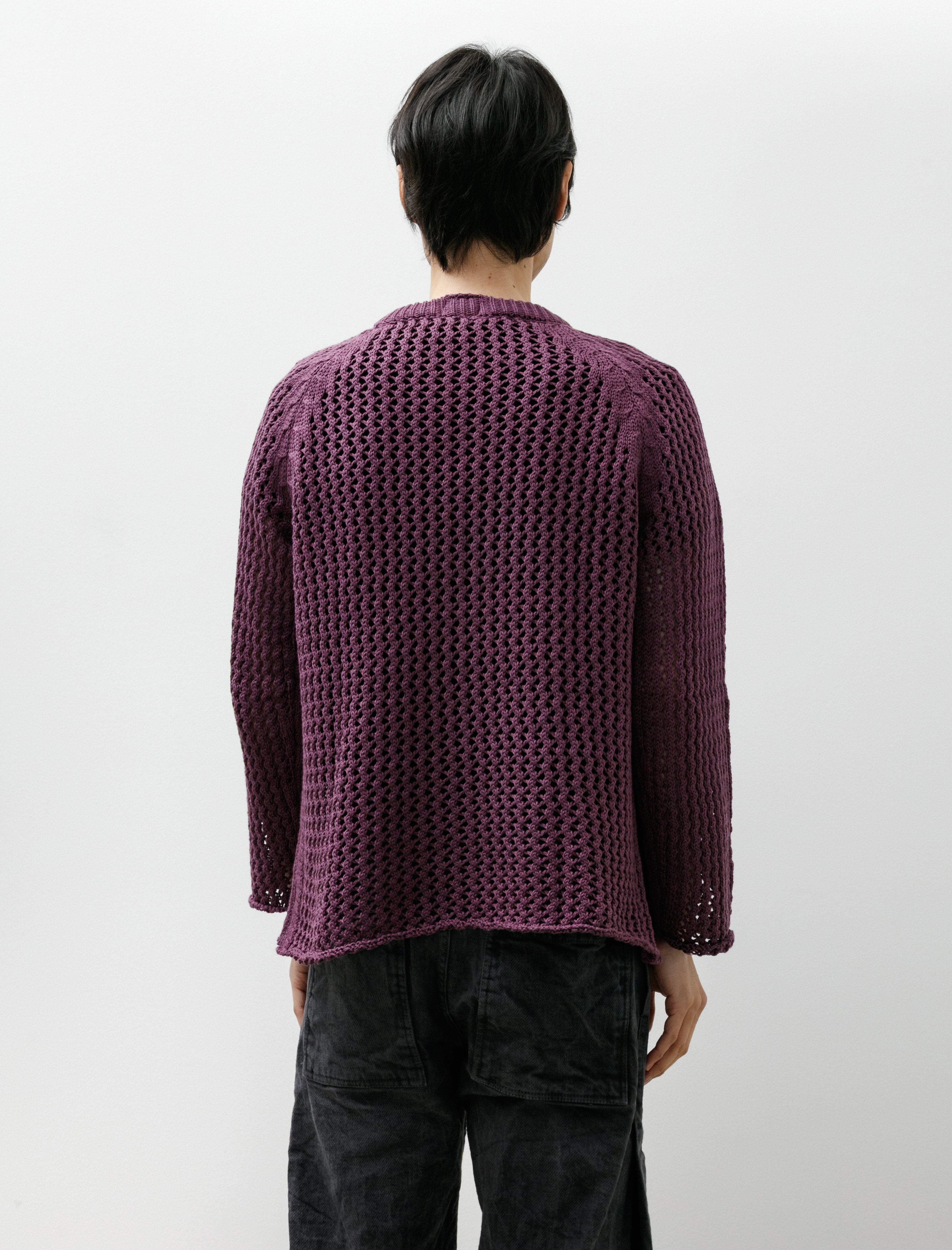 Tender 732 String Pullover Combed Cotton Yarn Purple
