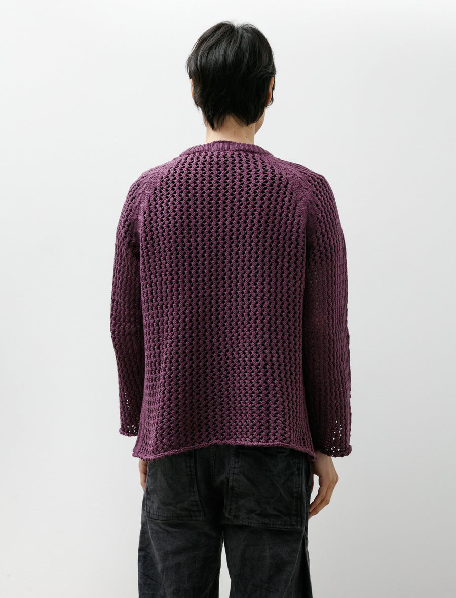 732 String Pullover Combed Cotton Yarn Purple - Image 2