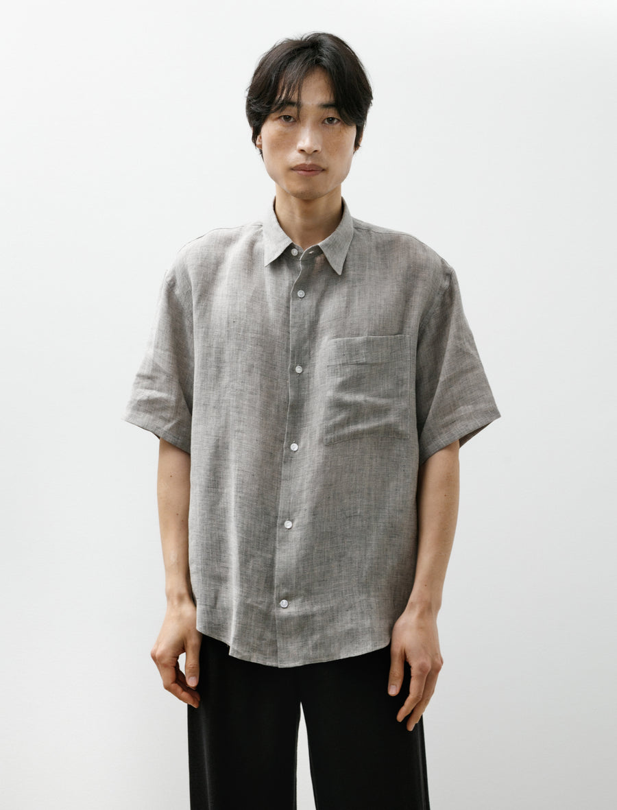 Eternal Summer Shirt Linen Mesh Grey Mix - Image 1