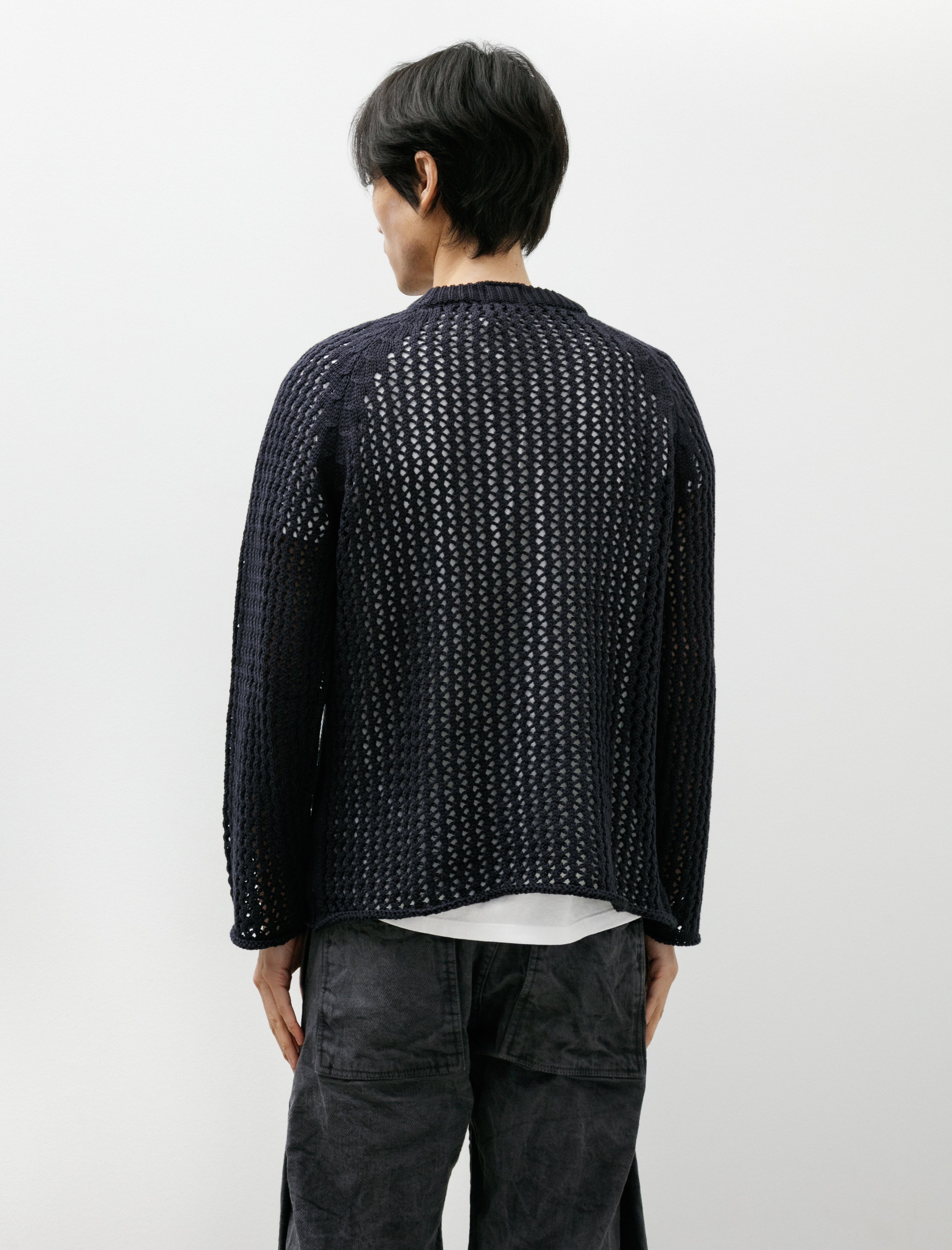 Tender 732 String Pullover Combed Cotton Yarn Navy