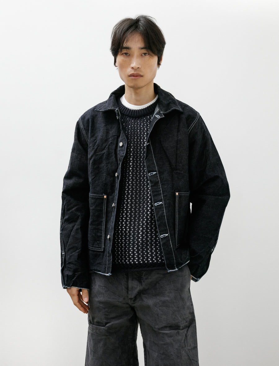 904 Cross Cut Jean Jacket 16oz Rinsed - Image 4