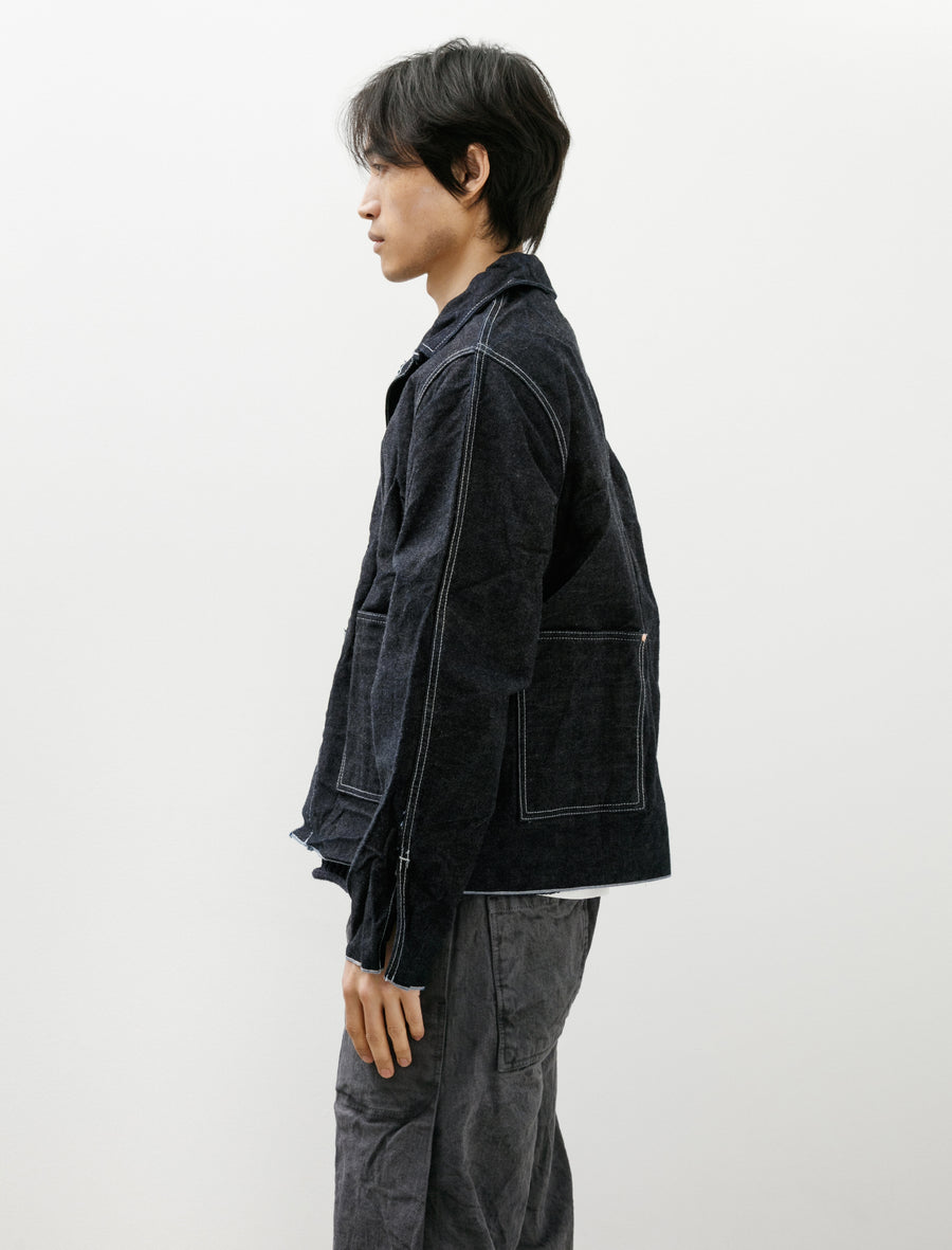 904 Cross Cut Jean Jacket 16oz Rinsed - Image 3