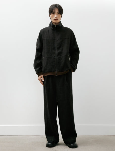 Frank Leder Washed Wool Trouser Black – Neighbour