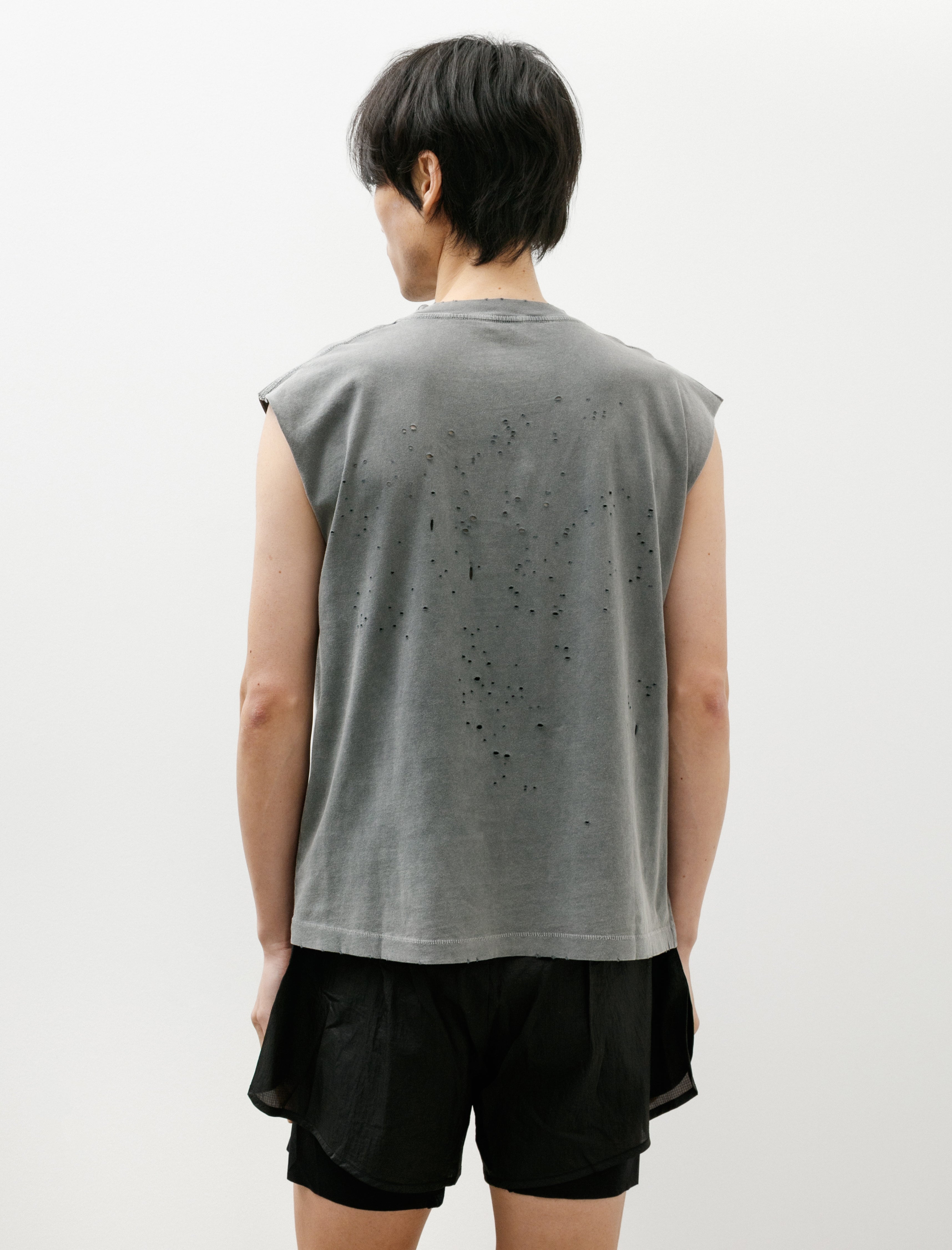 Satisfy MothTech Muscle Tee Faded Black