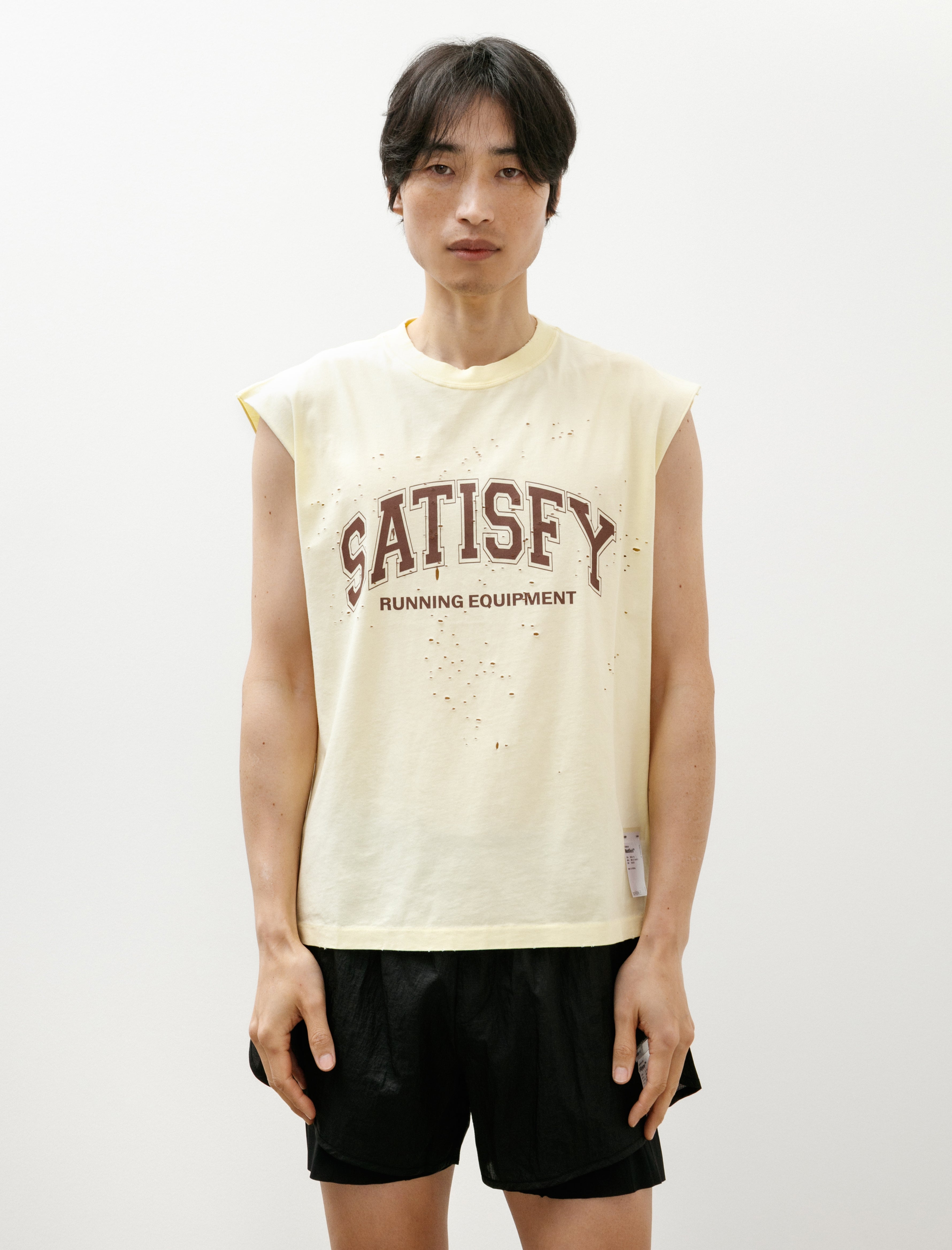 Satisfy MothTech Muscle Tee Aged Transparent Yellow