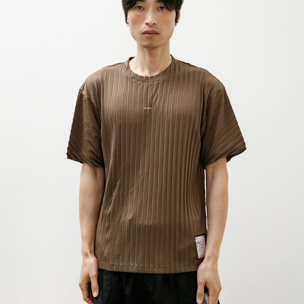 AURALEETシャツ Satisfy Auralite Pleated T-Shirt Olive – Neighbour