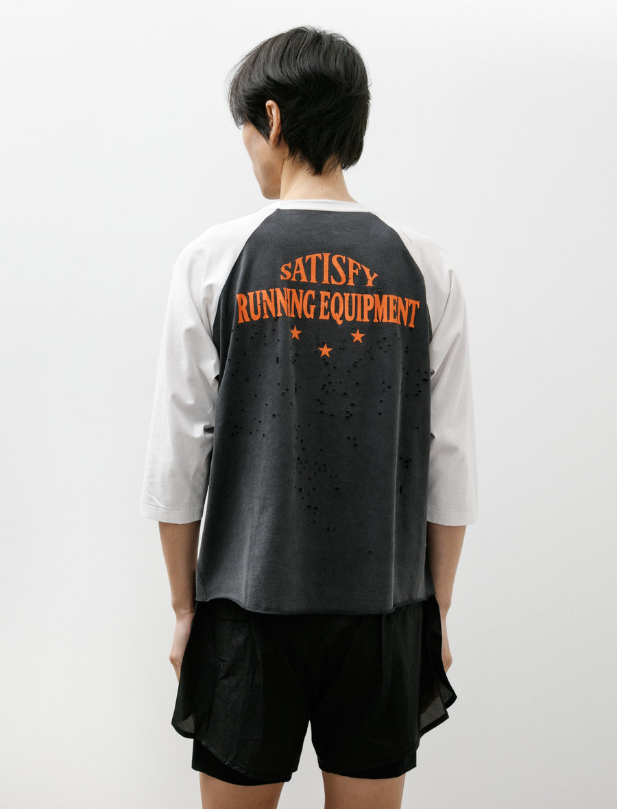 MothTech Baseball Tee Off-White/Aged Black - Image 2