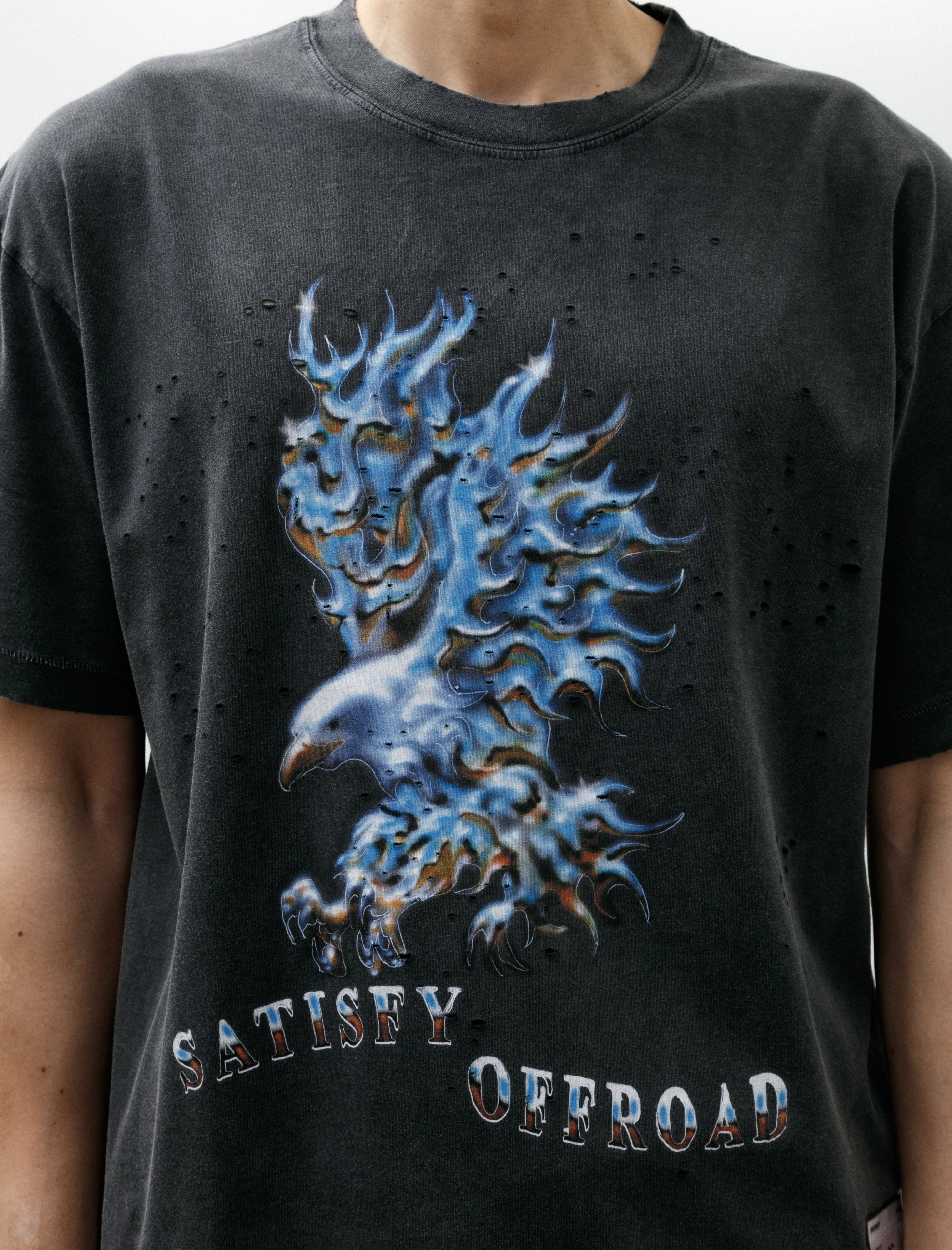 Satisfy MothTech T-Shirt Aged Black