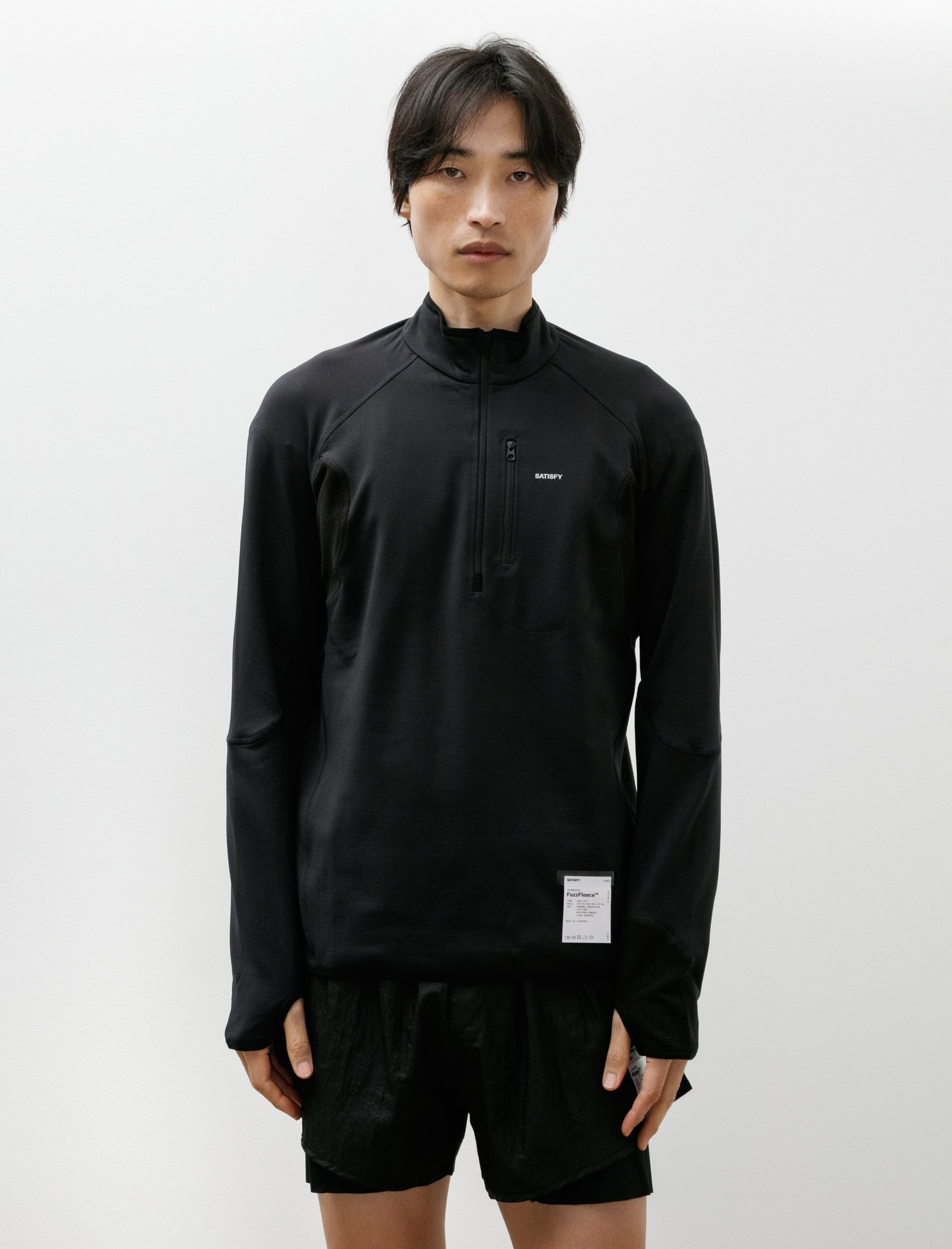 Satisfy FuzzFleece Half-Zip Black