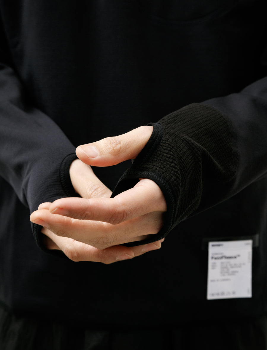 FuzzFleece Half-Zip Black - Image 4