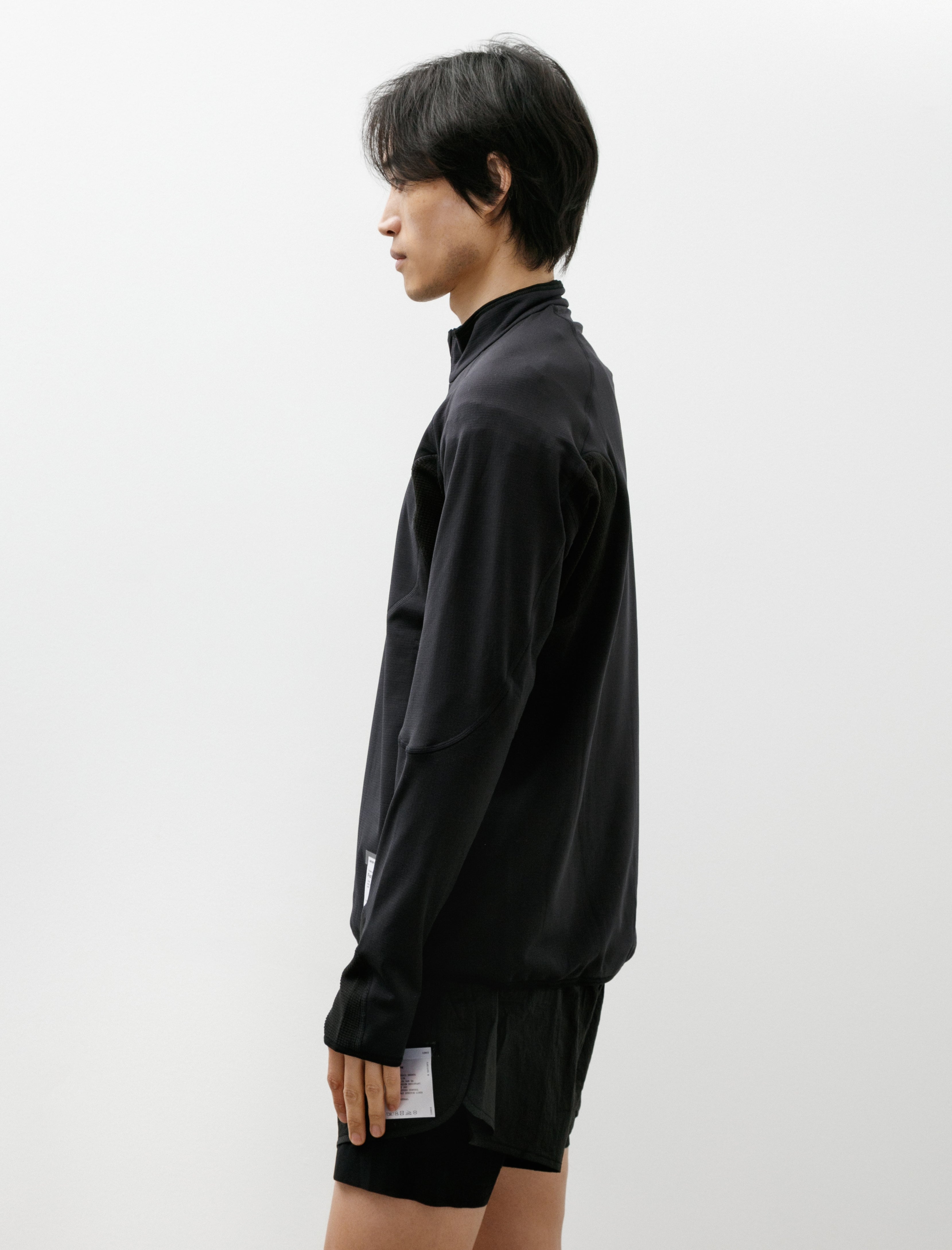 Satisfy FuzzFleece Half-Zip Black