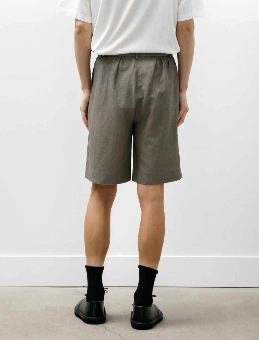 Spring Short Pants Kersey Chambray Linen Clay - Image 5