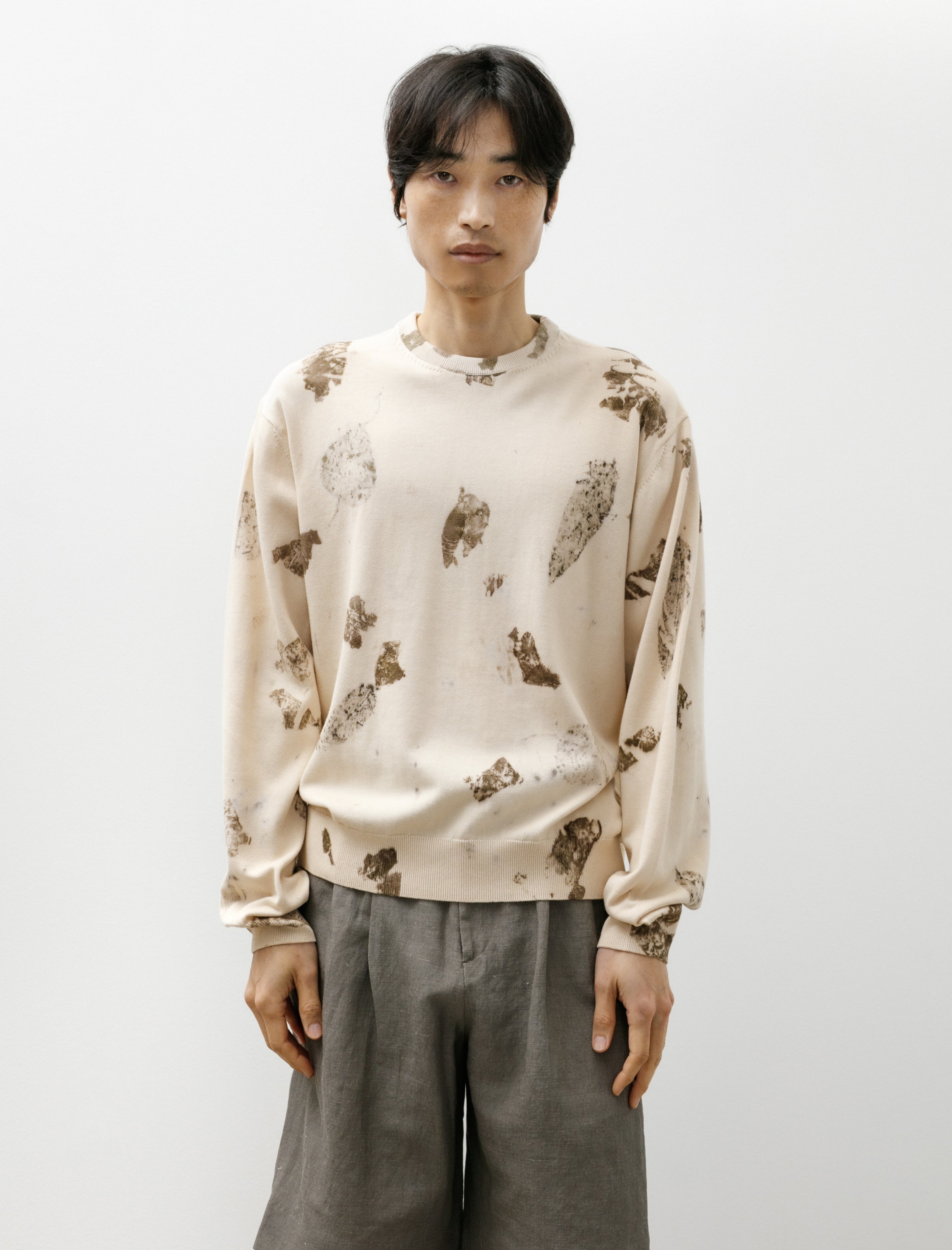 Seya Botanical Summer Jumper Organic Cotton Hard Leaf Print