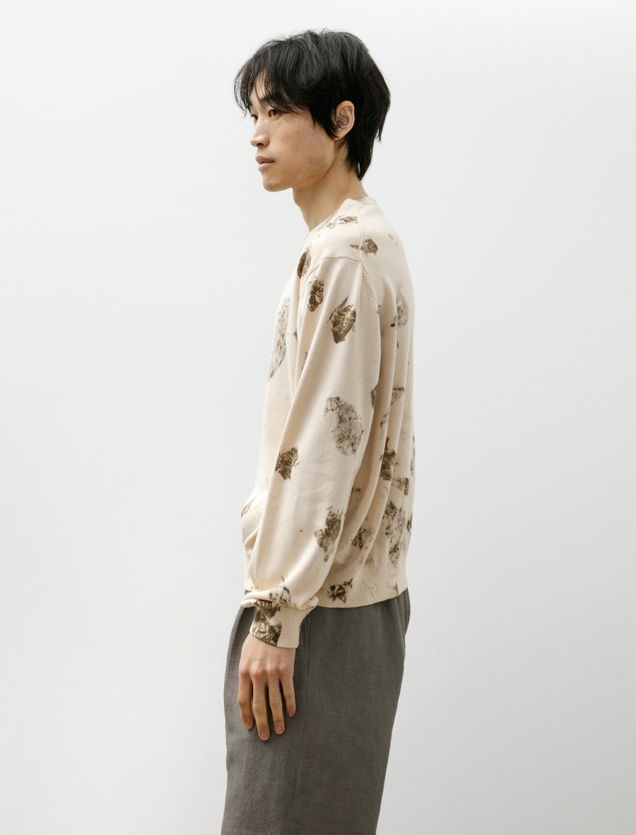 Botanical Summer Jumper Organic Cotton Hard Leaf Print - Image 3