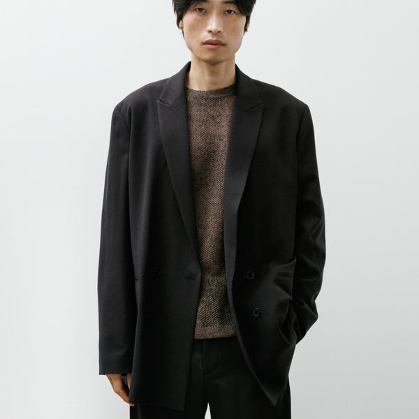 Seya Travel Tailored Jacket Summer Herringbone Mud Indigo – Neighbour