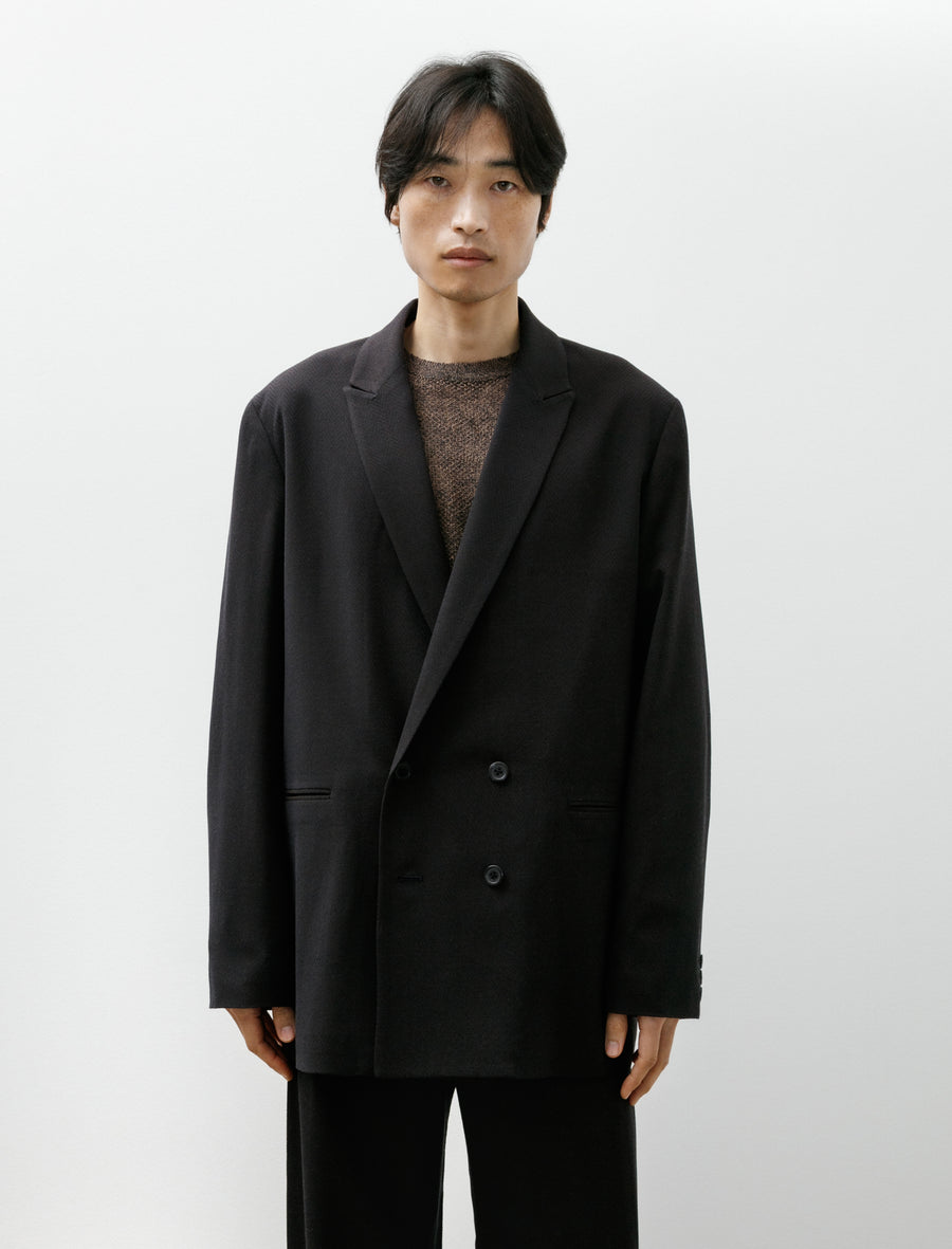 Travel Tailored Jacket Summer Herringbone Mud Indigo - Image 4