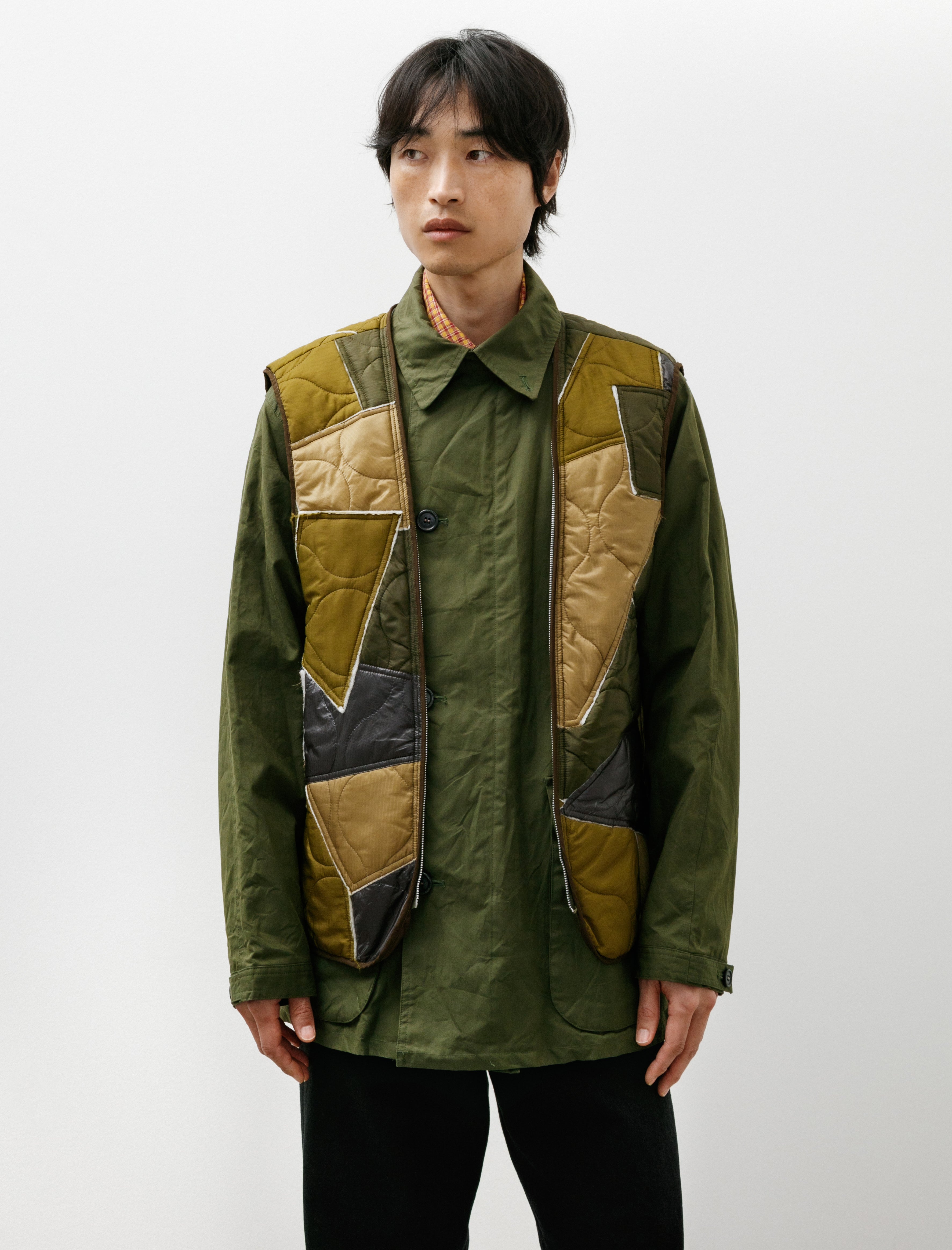 Blackbird Motorcycle Half Coat Olive