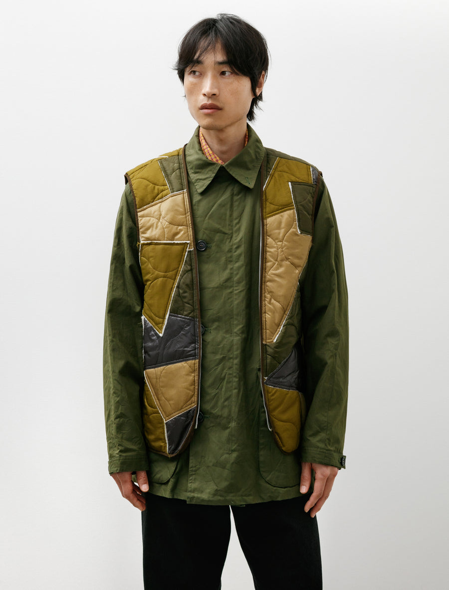 Motorcycle Half Coat Olive - Image 1