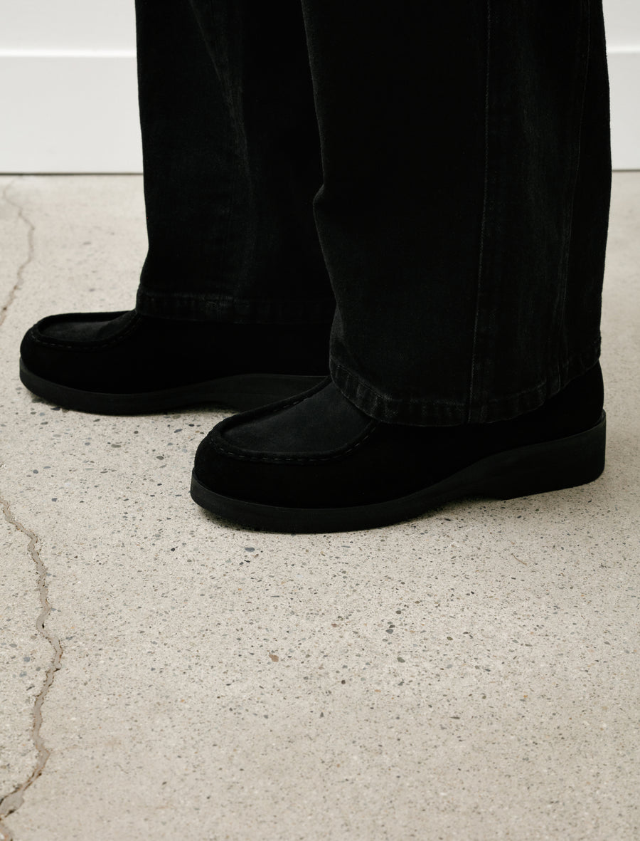 Tyrolean Shoes Suede Leather Black - Image 6