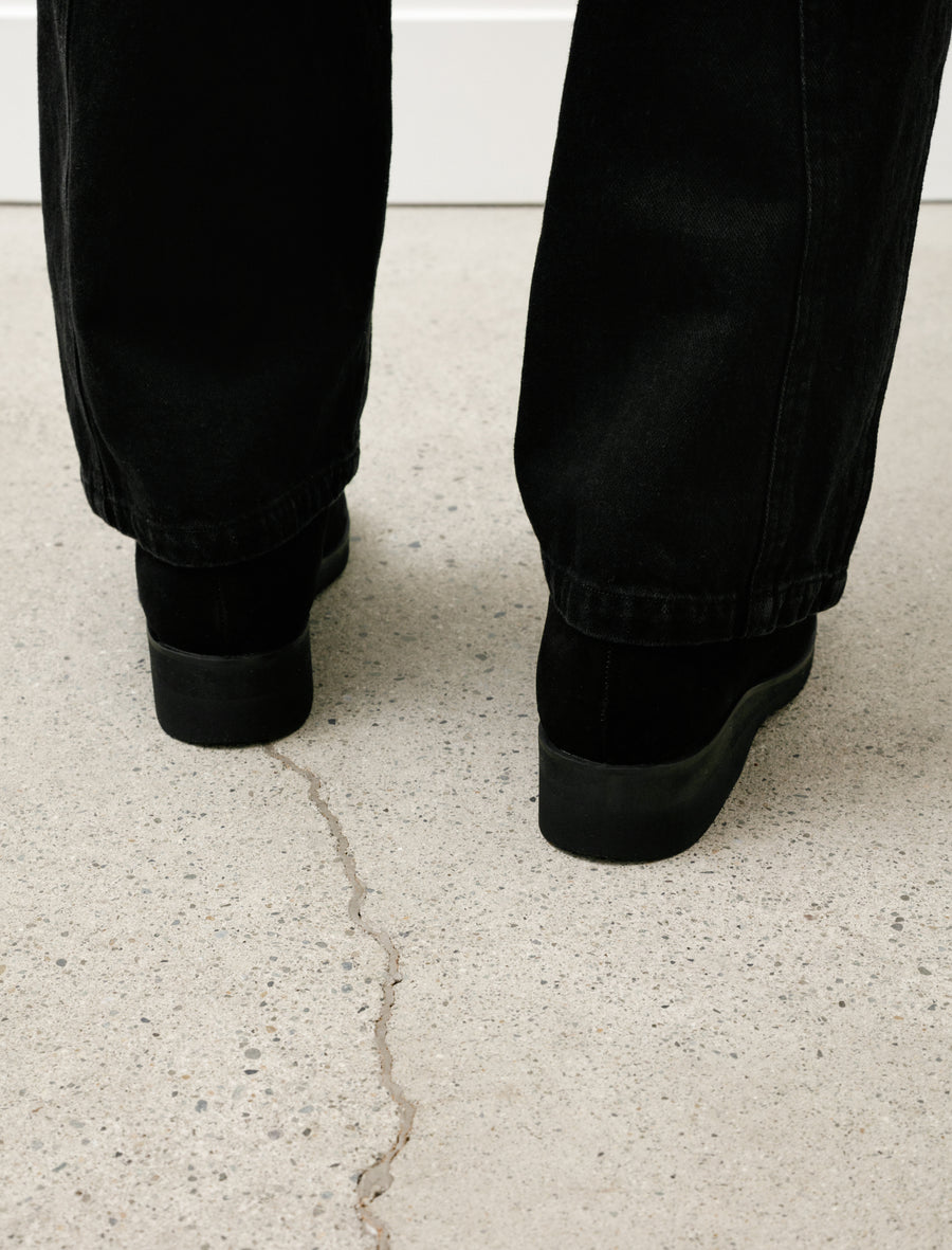 Tyrolean Shoes Suede Leather Black - Image 7