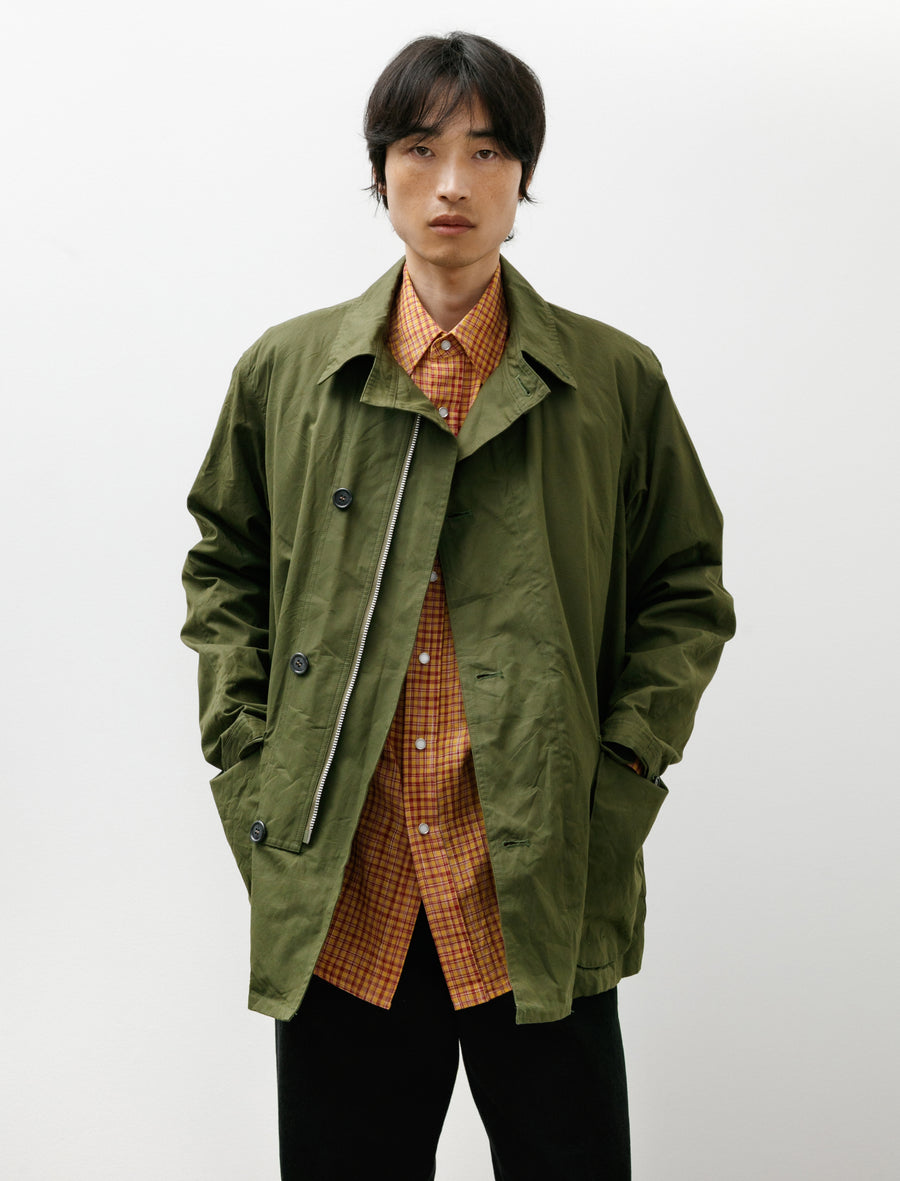 Motorcycle Half Coat Olive - Image 2