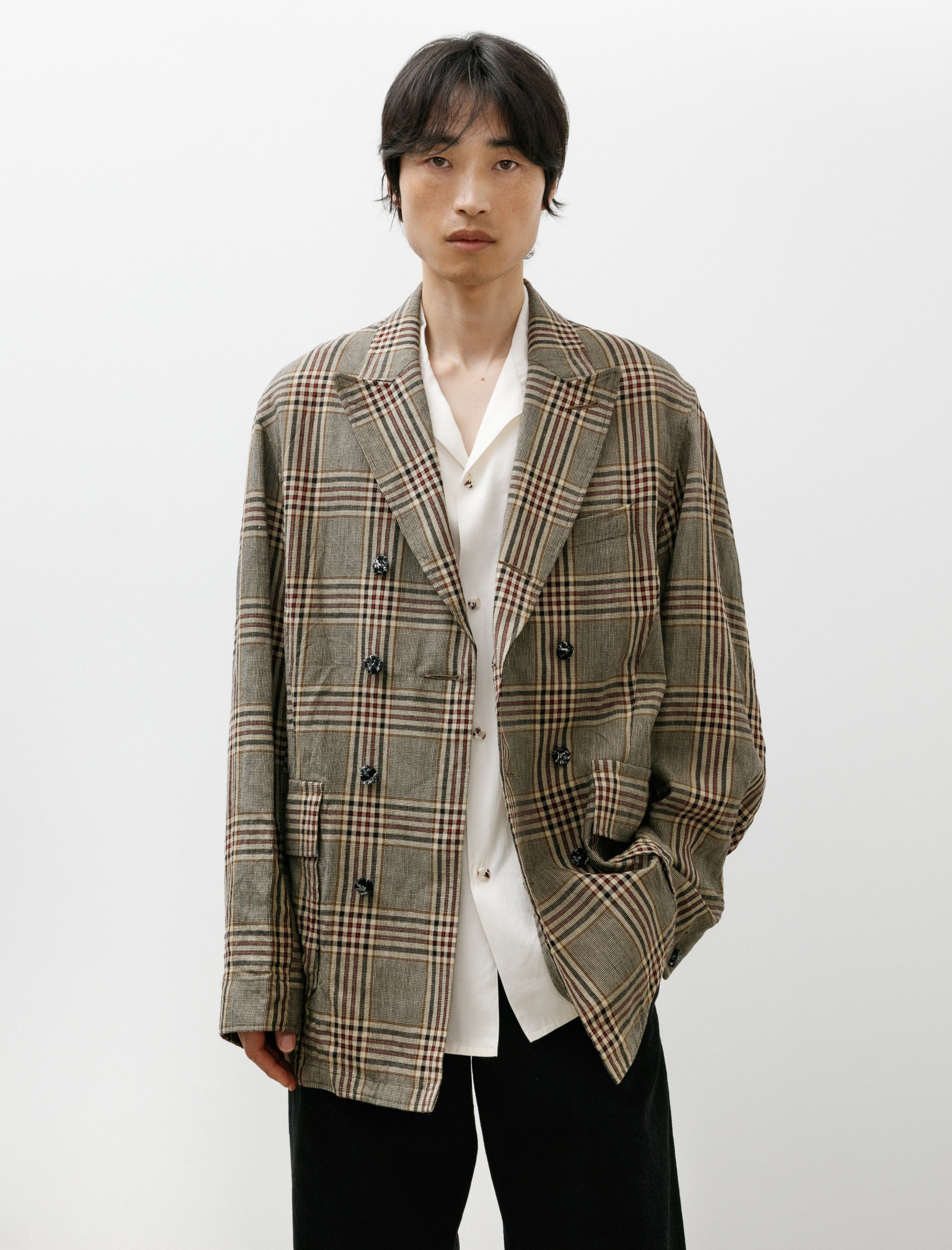 Blackbird Double Breasted Director's Jacket Check