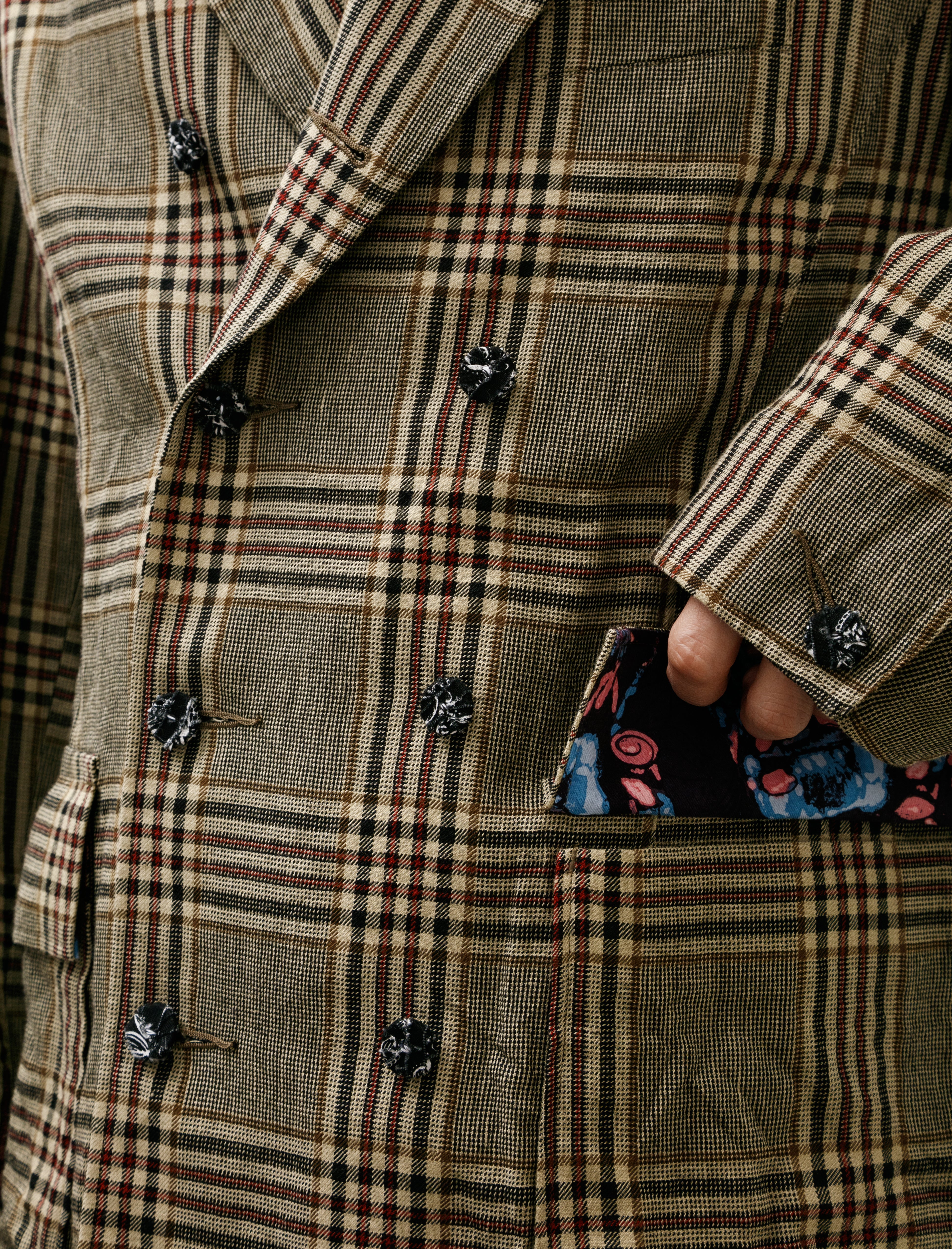 Blackbird Double Breasted Director's Jacket Check