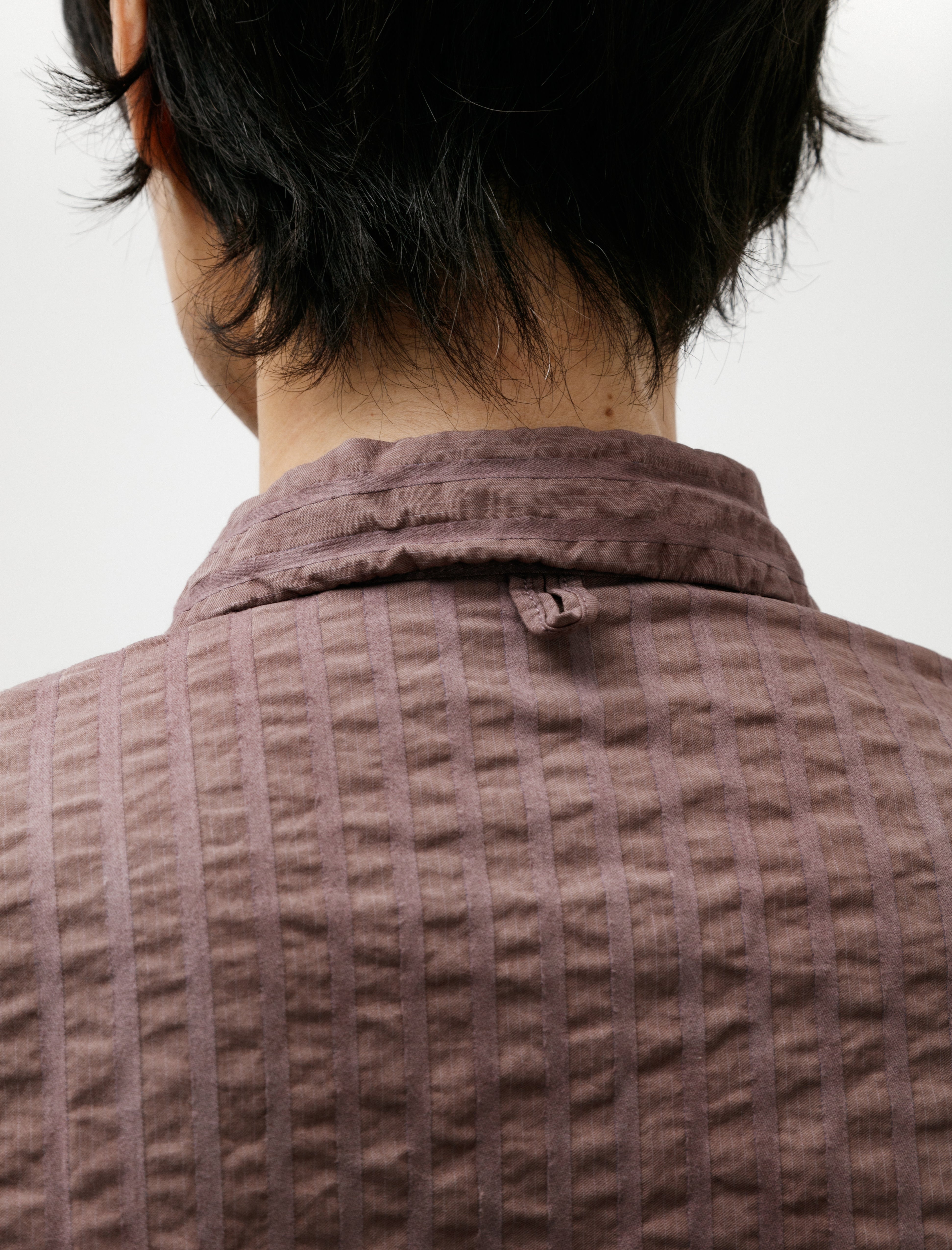 Oliver Church Industrial Over Shirt Italian Stripe Dyed