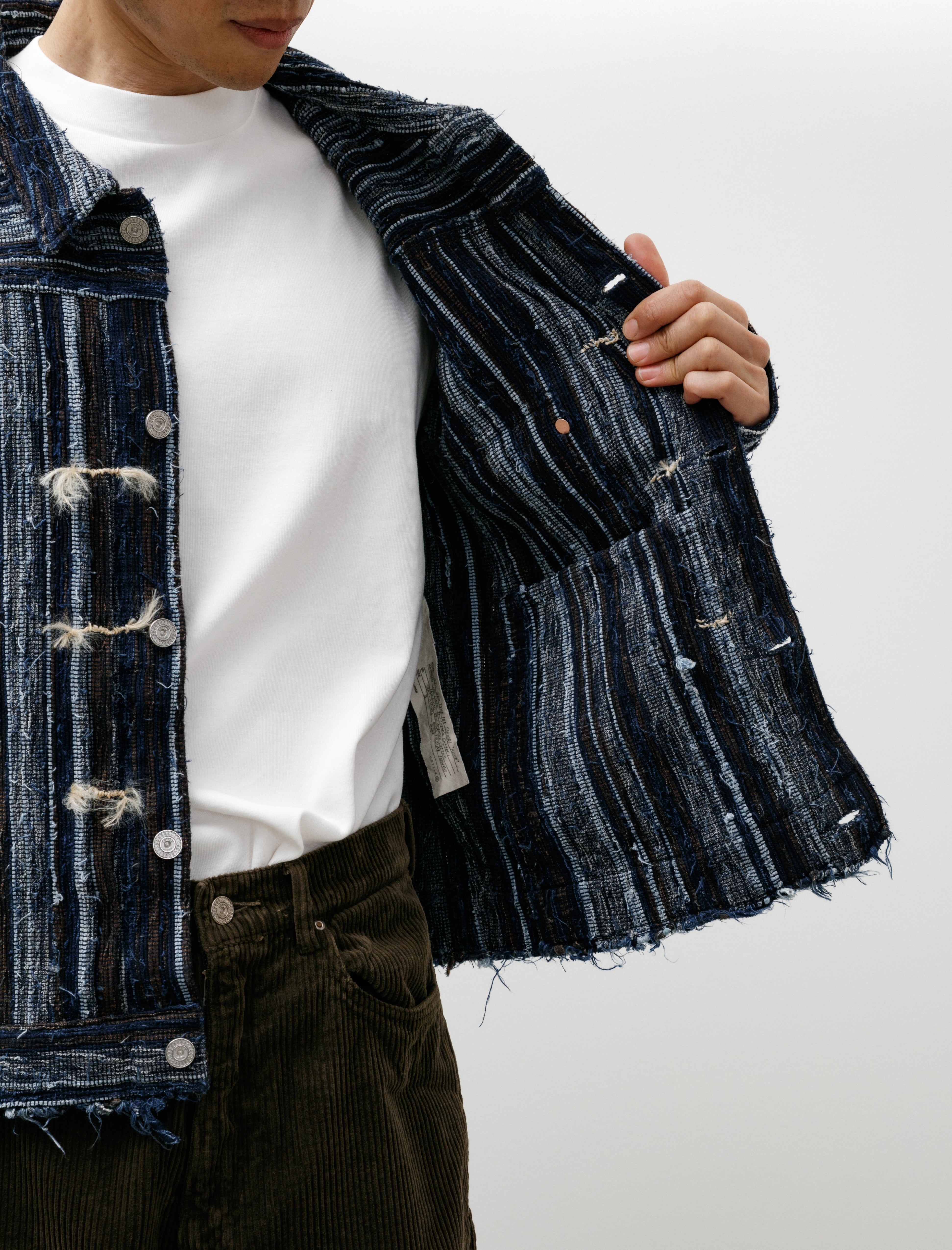 Cottle C.T.L Neo Type 1st Sakiori Jacket Tsuzure Indigo