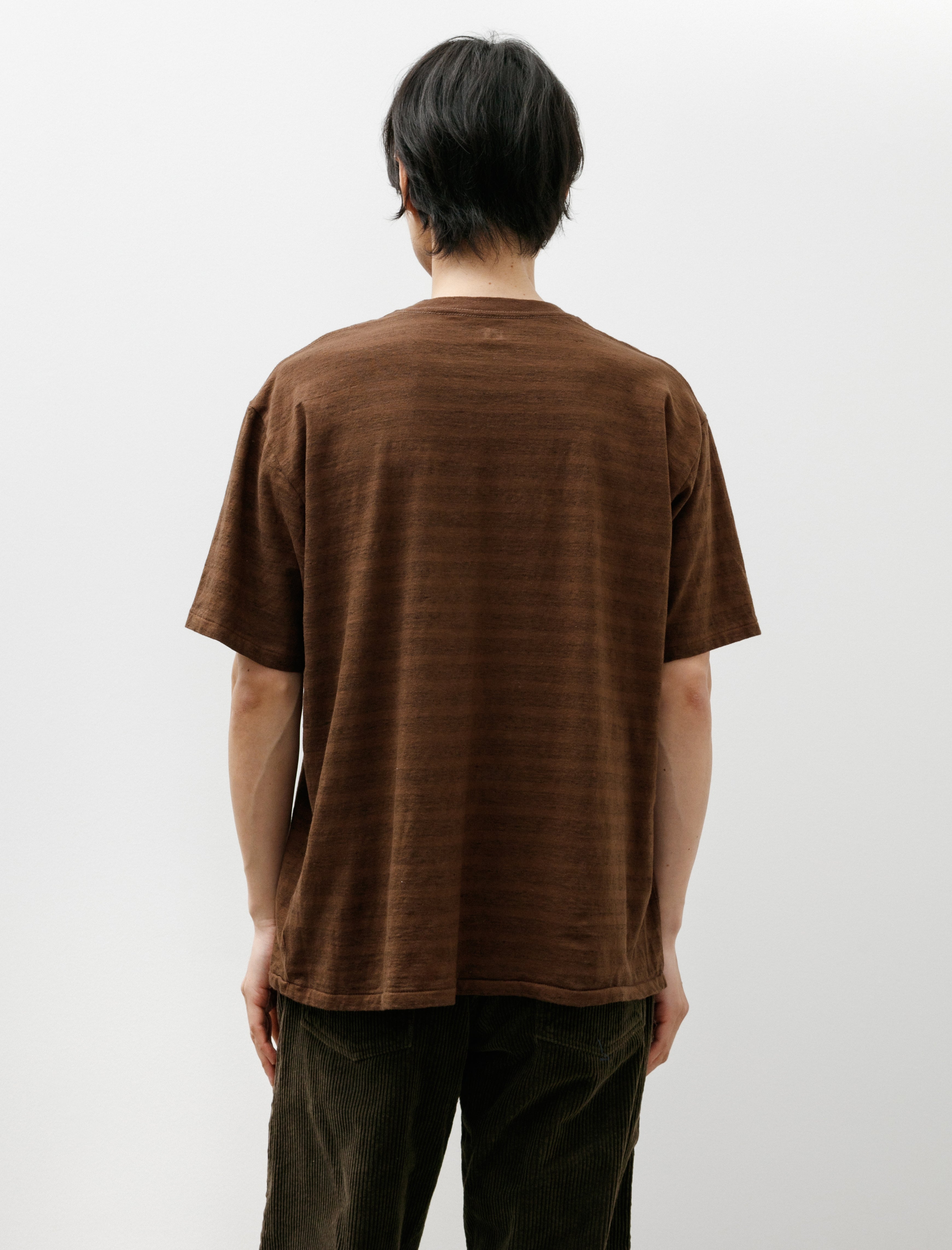 Taiga Takahashi Lot 617 Border Tee Shirt Brown