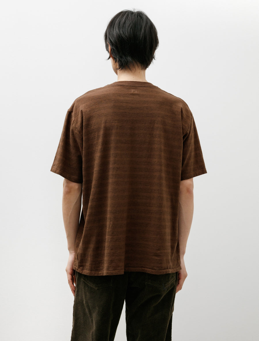 Lot 617 Border Tee Shirt Brown - Image 2