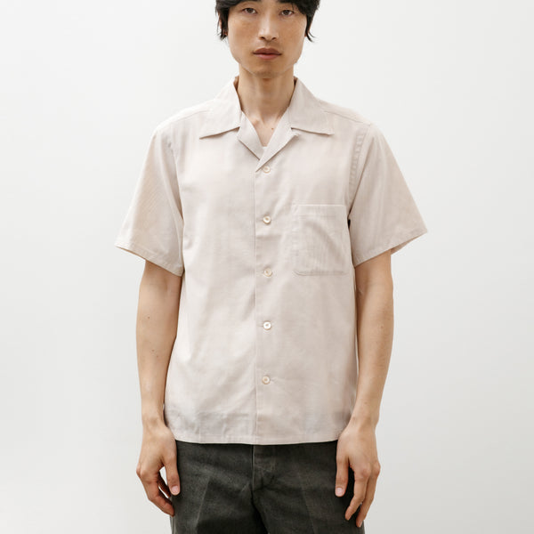 Taiga Takahashi Lot 113 Open Collar Shirt Akitasugi Beige – Neighbour